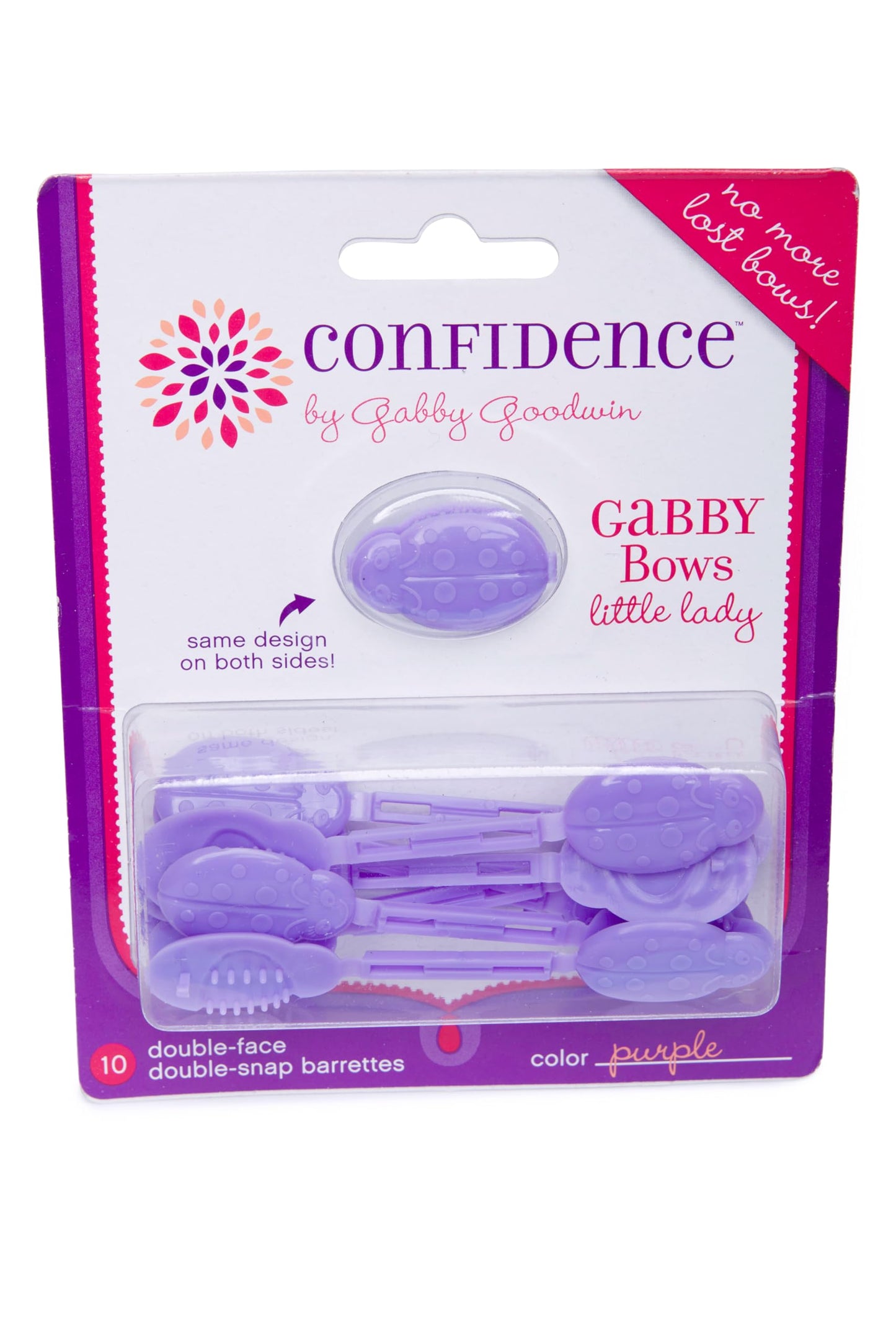 Qai Qai Butterfly Clips(6) and Purple GaBBY Bows (10) Bundle