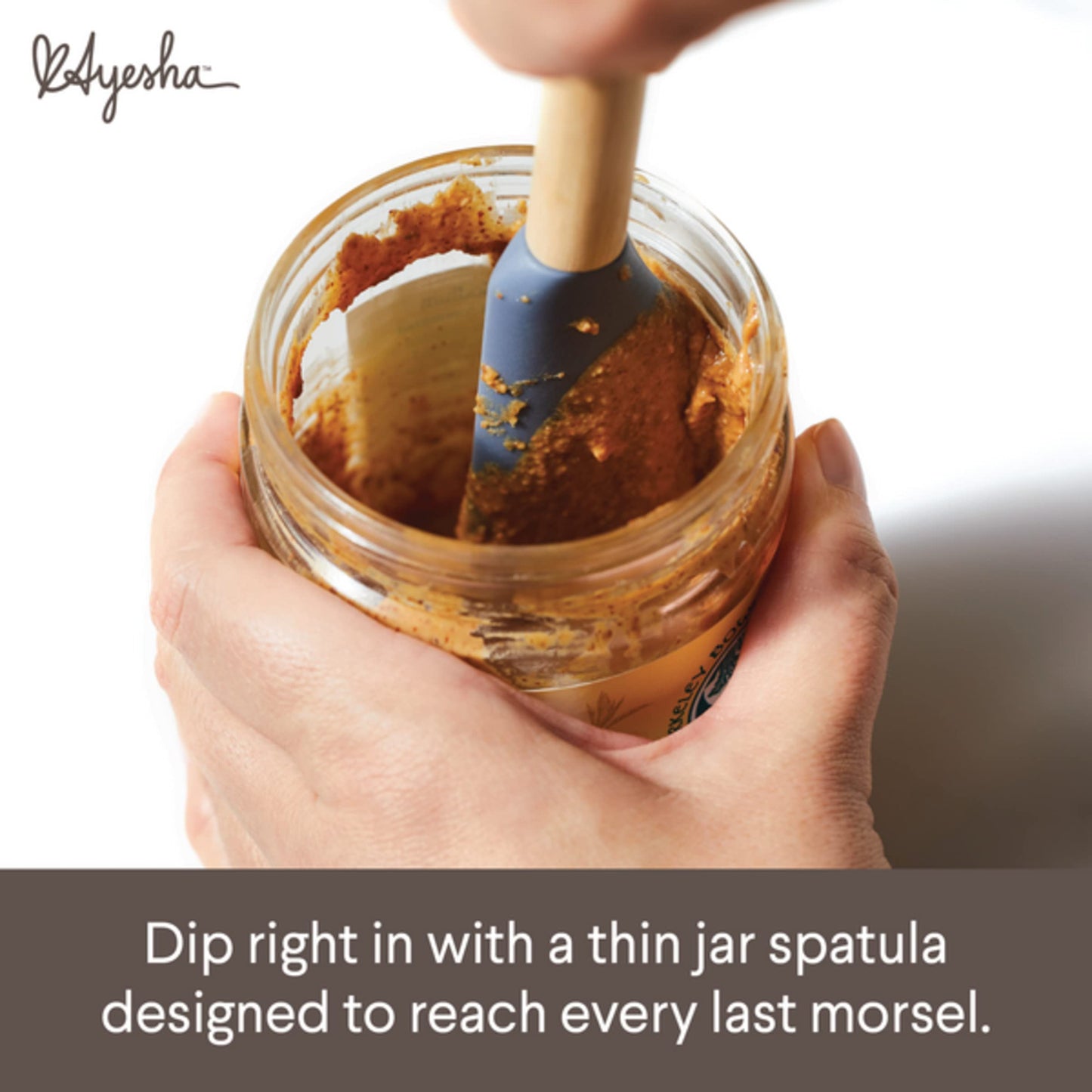 Ayesha Curry Tools and Gadgets Cooking/Kitchen Utensil Set-Includes Solid Spoon, Saute Paddle, Spoonula, Jar Spatula, 4 Piece, Anchor