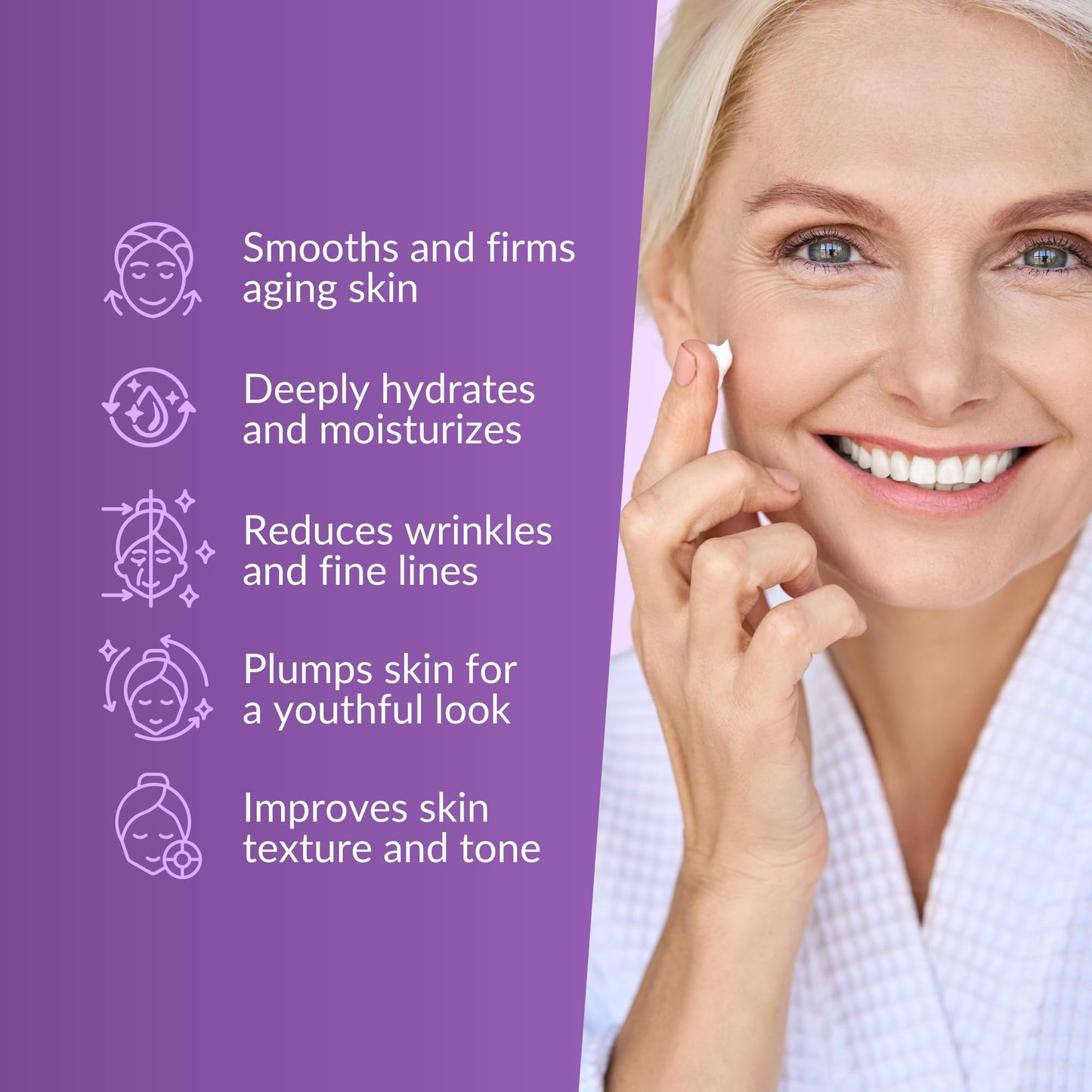 Nasola Retinol and Collagen Face Cream, Anti Aging Retinol Cream for Face Moisturizer with Hyaluronic Acid, Day & Night Collagen Cream Wrinkle Remover for Face, Contains Vitamin B5+E+C, 1.85 Fl Oz