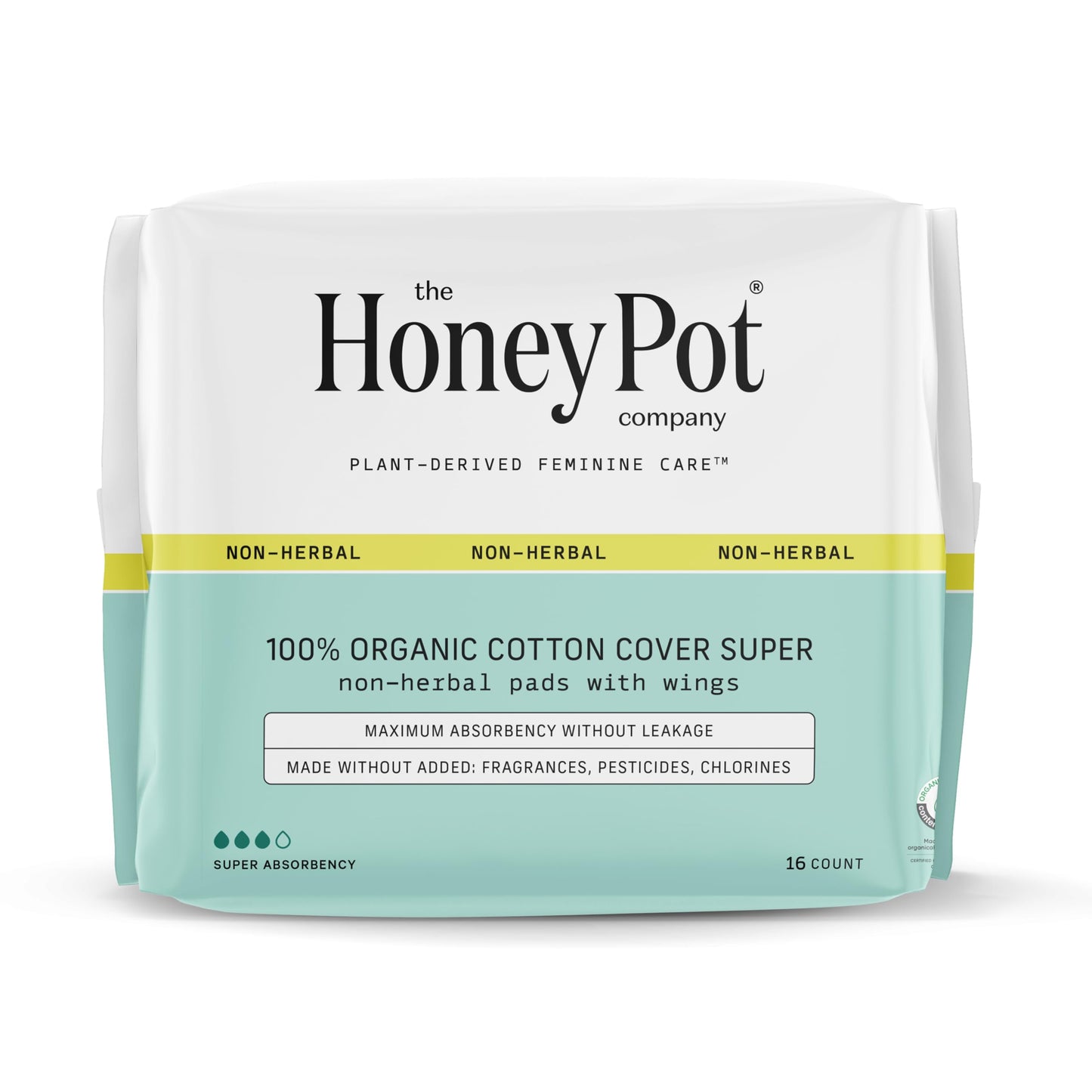 The Honey Pot Company - Non-Herbal Super Pads & Prebiotic Feminine Wash Bundle - Sanitary Pads for Women - ph Balanced Plant Based Wash Free from Parabens & Sulfates - Feminine Care - FSA Eligible