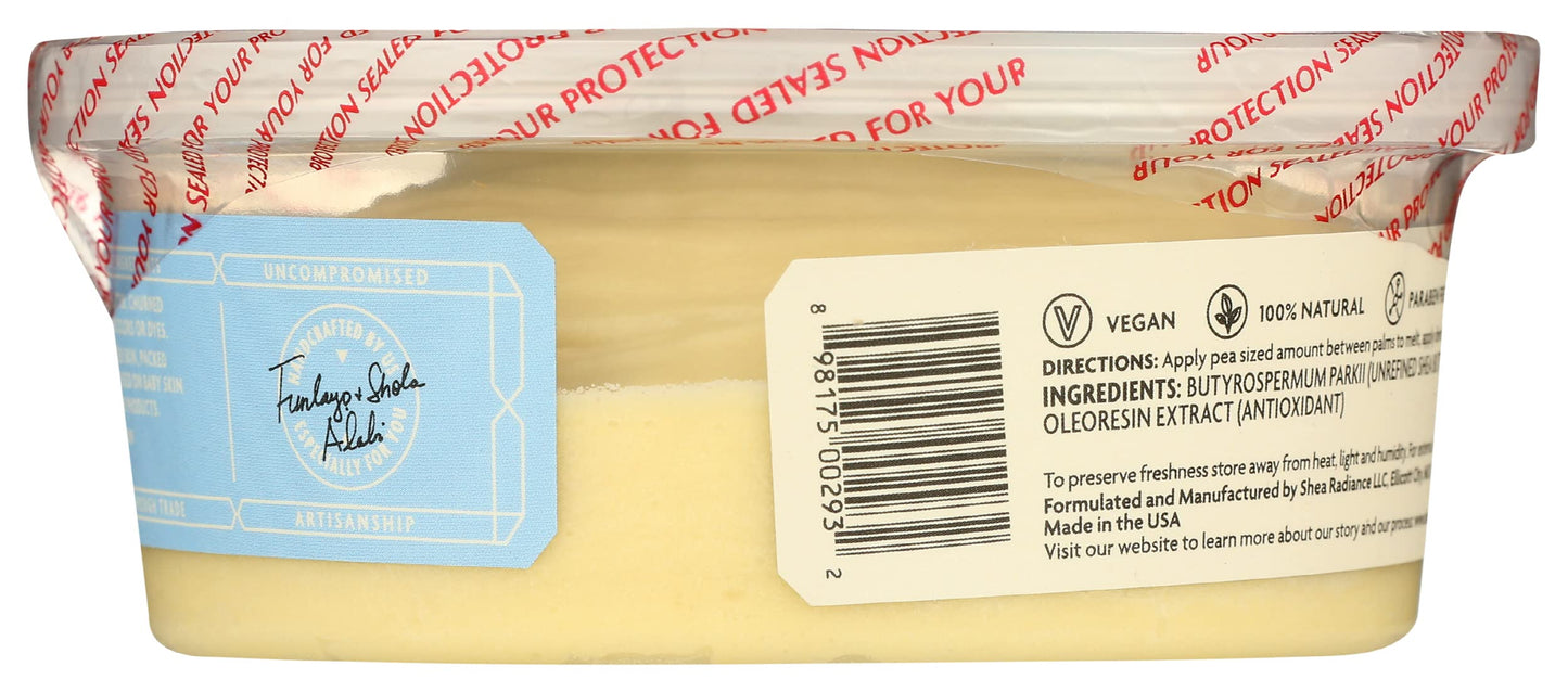 Shea Radiance, Body Butter Unscented, 7.5 Ounce