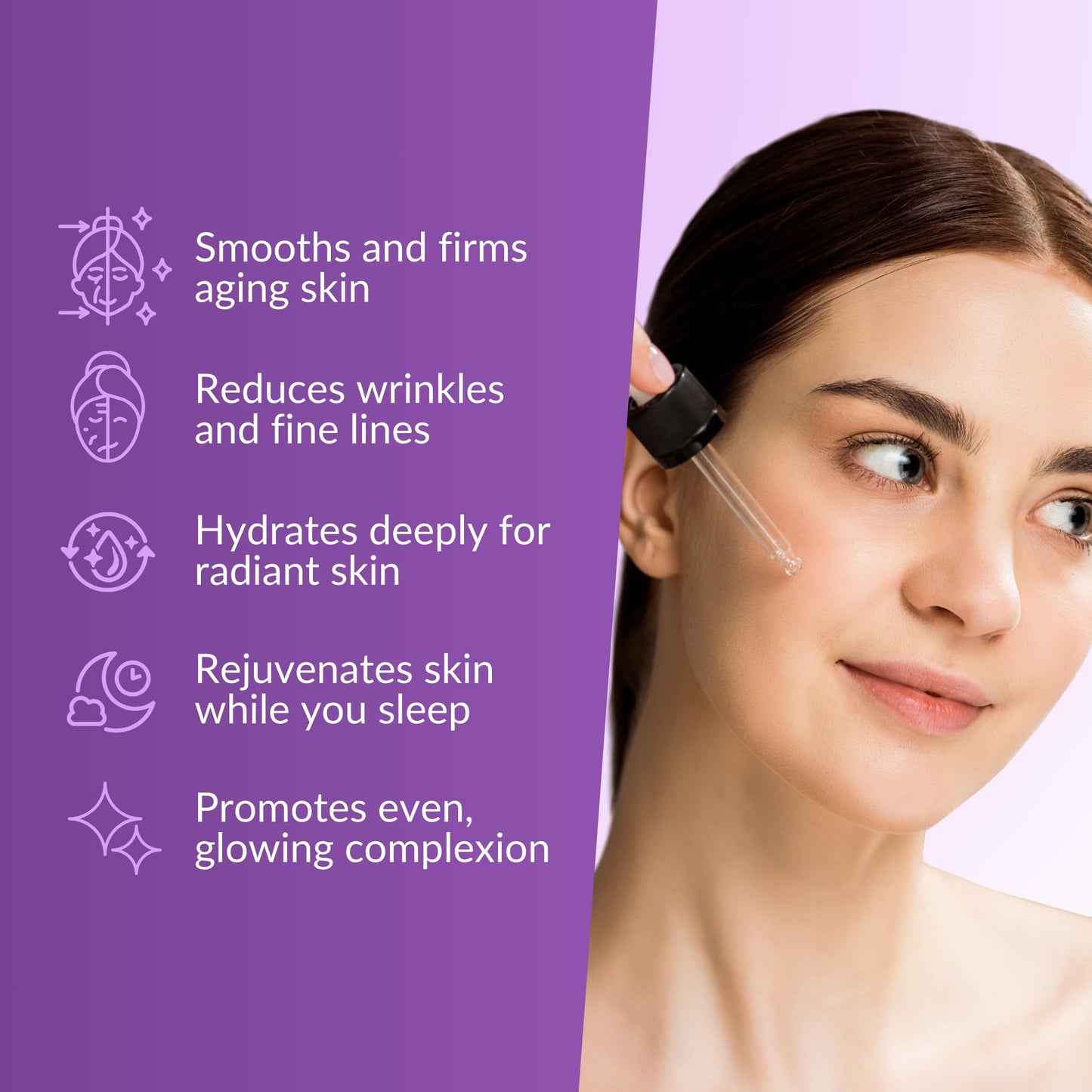 Nasola Pure Firming Retinol Serum with Hydrating Hyaluronic Acid & Gotu Kola for Wrinkles and Dark Spots, Renew and Reset Nighttime Facial Serum for a smoother, more radiant complexion, 2.02 Fl Oz