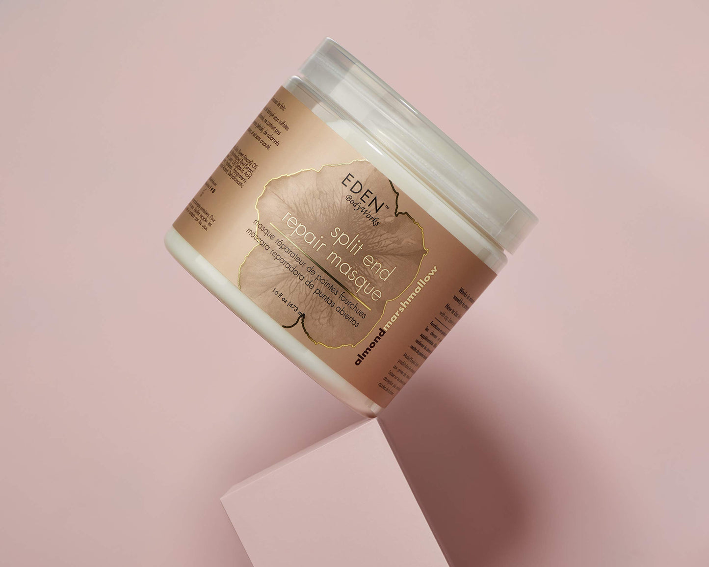 EDEN BodyWorks Almond Marshmallow Split End Repair Masque | 16 oz | Detangle, Strengthen, & Soften Hair