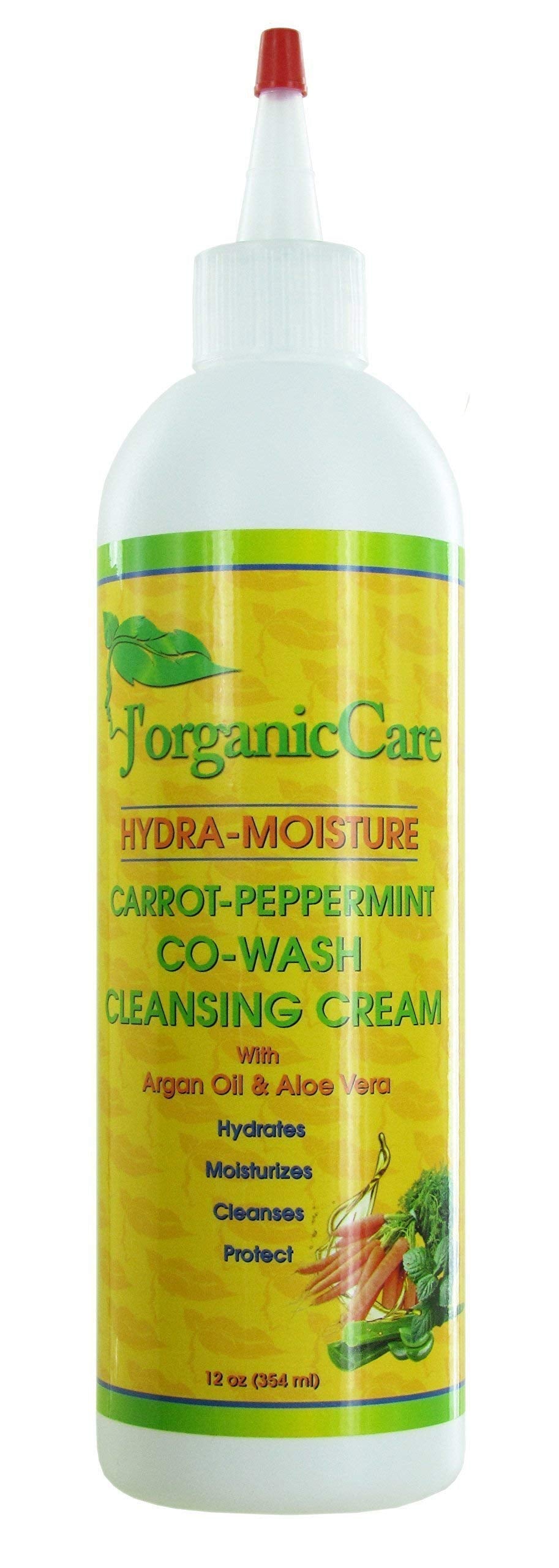 Carrot- Peppermint Co-Wash Cleansing Cream (Formulated with Argan & Aloe Vera Oil)