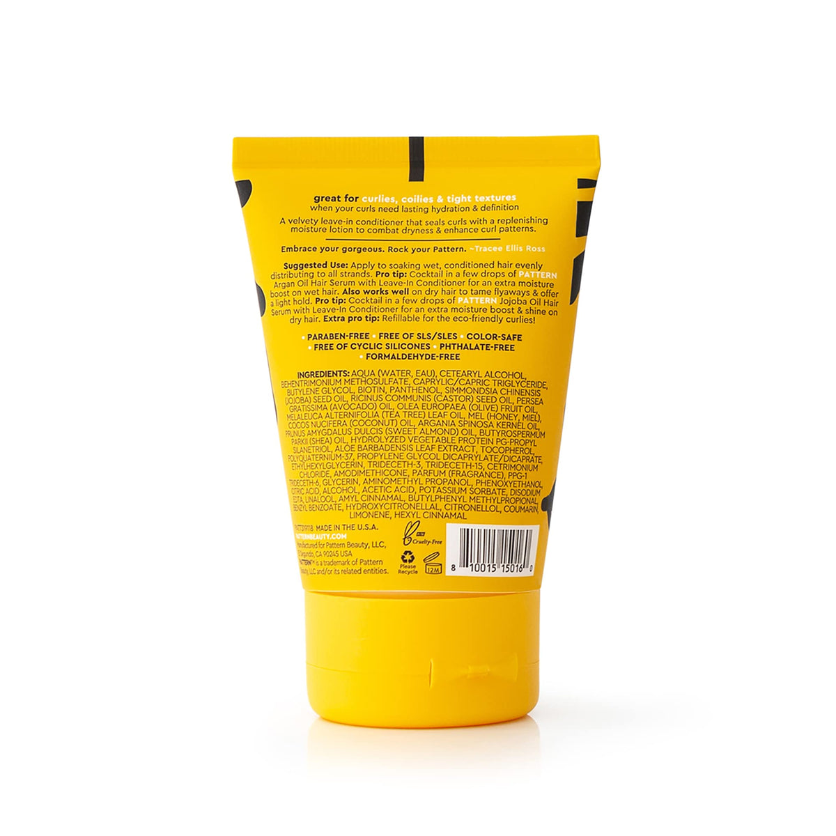 PATTERN Beauty by Tracee Ellis Ross Leave-In Conditioner 3 fl oz - Rich Moisture for Curly, Coily and Tight-Textured Hair, 3a to 4c, Travel-Size, 3 fl oz