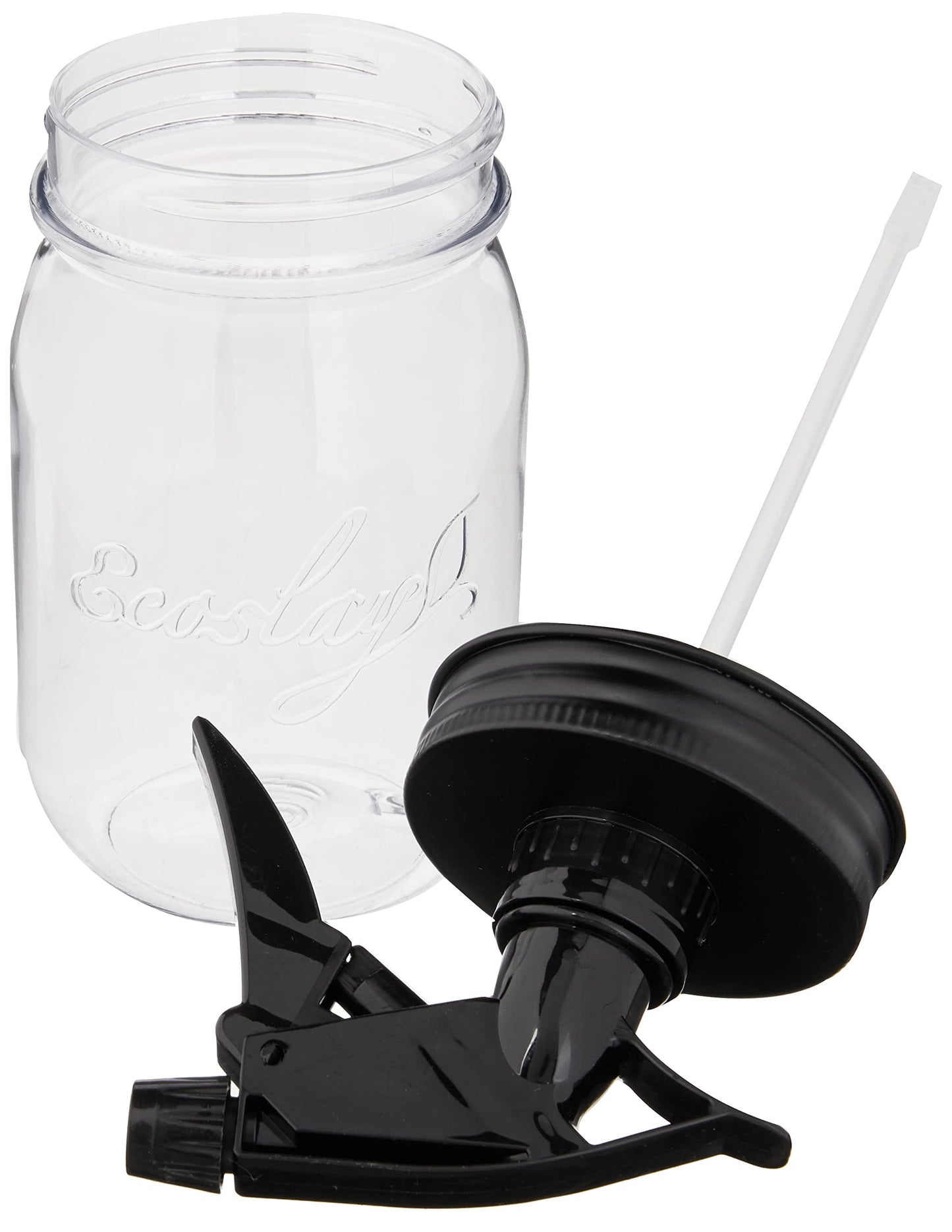 Ecoslay Wide Mouth Jar and Lid (Mason Jar with Sprayer)
