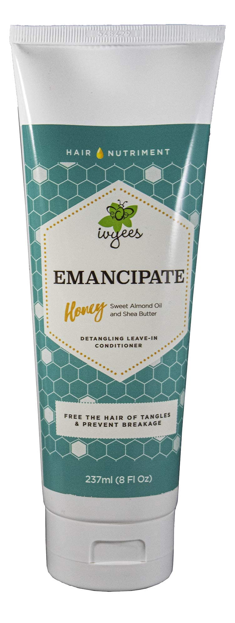 Ivyees Emancipate Leave-In Conditioner 8 Oz With Raw Honey, Broccoli Seed Oil, and Aloe Vera To Enhances Shine and Renews Dry, Damaged Hair