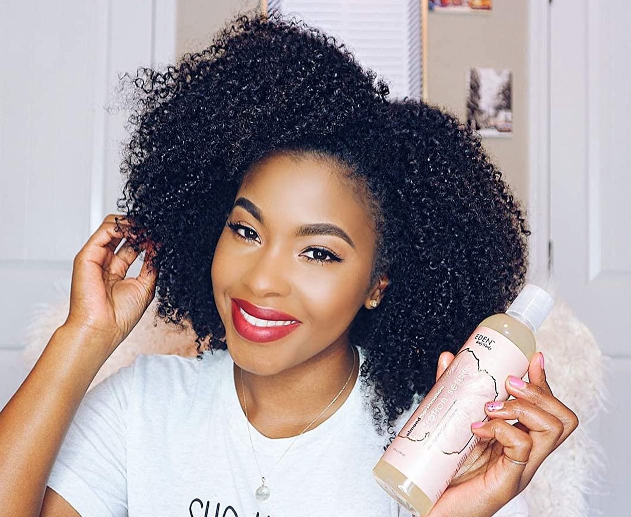 EDEN BodyWorks Almond Marshmallow Hydration Serum | 8 oz | Define Curls, Protect, Add Shine & Smooth Hair