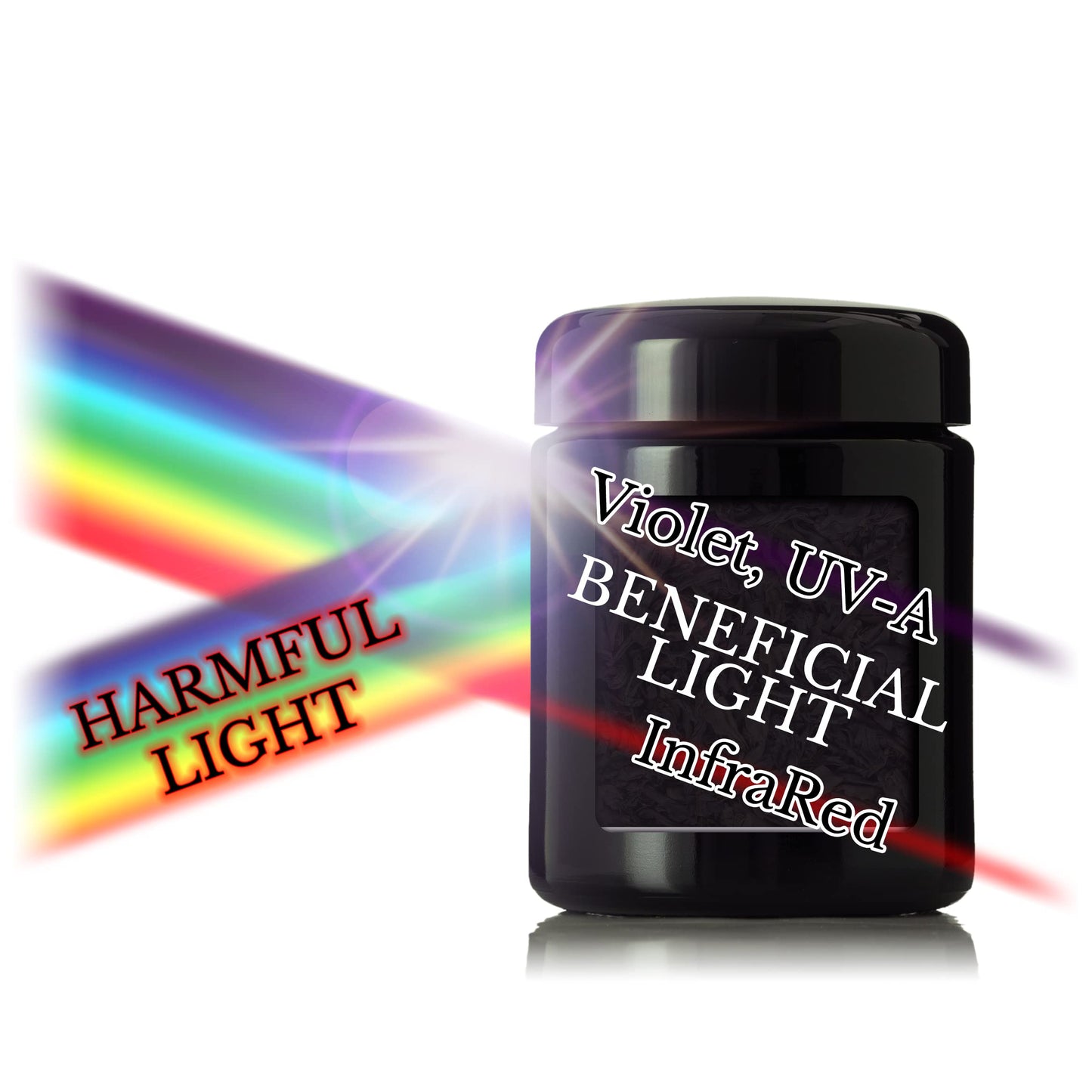 Artanis Home Black Ultraviolet Glass Jar with Lid | 250 ml 8 oz Airtight Smell Proof Container | Wide Neck Herb Storage, Ideal for Coffee, Tea, Spices, Dried Goods, Tall Glass Jar for Kitchen