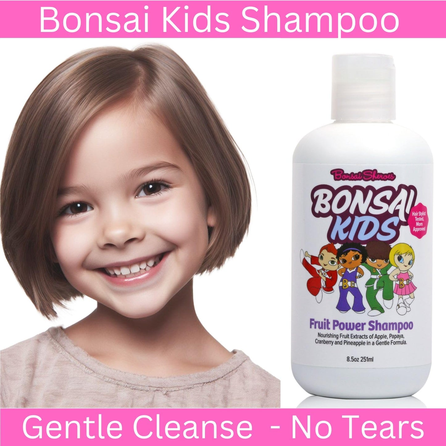 Kids & Toddlers Gentle Daily Shampoo – 8 oz Tear-Free Cleanser for Sensitive Scalps