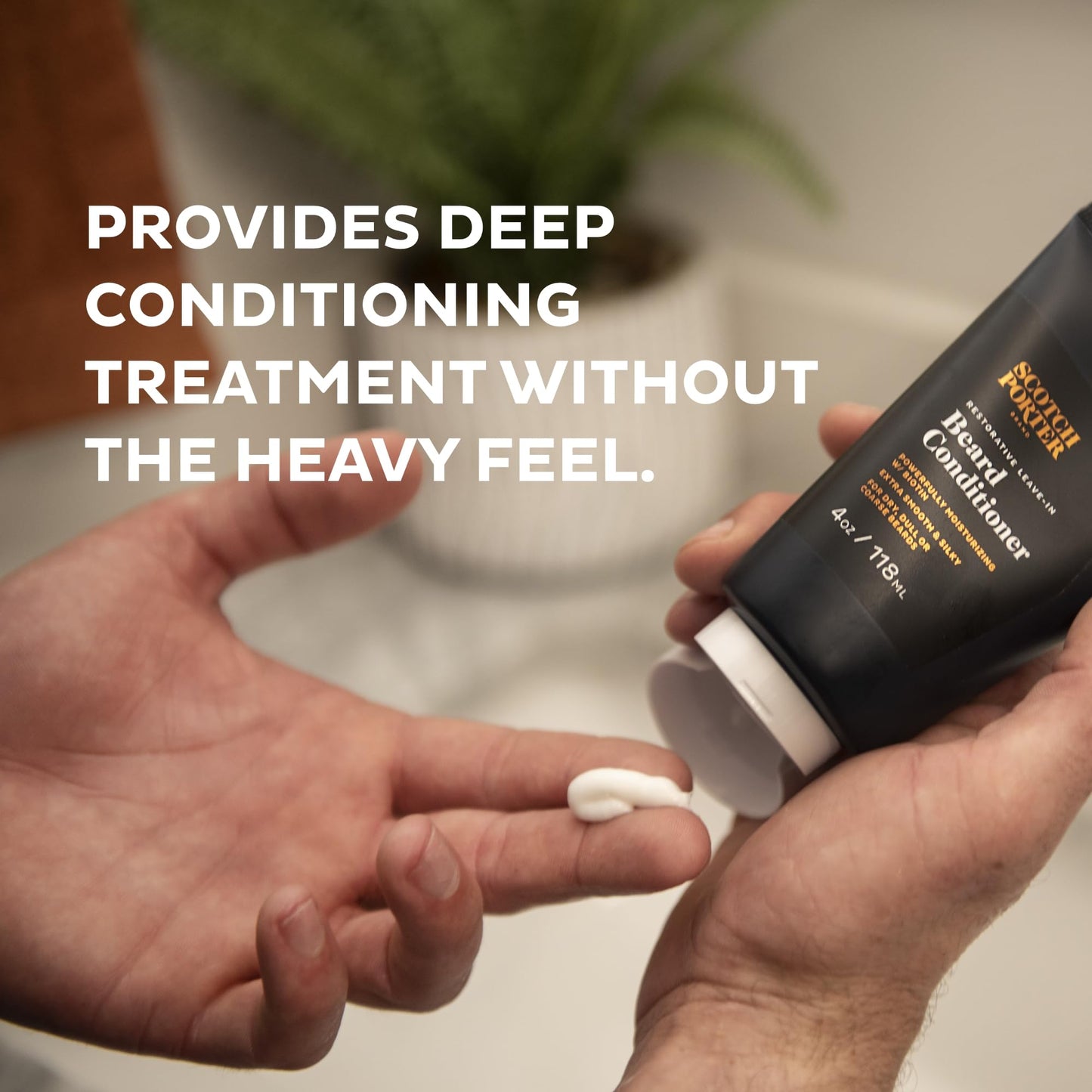 Scotch Porter Beard and Face Care Set - 4oz Leave-in Conditioner and 2.17oz Exfoliating Wash with Non-Toxic, Vegan Ingredients