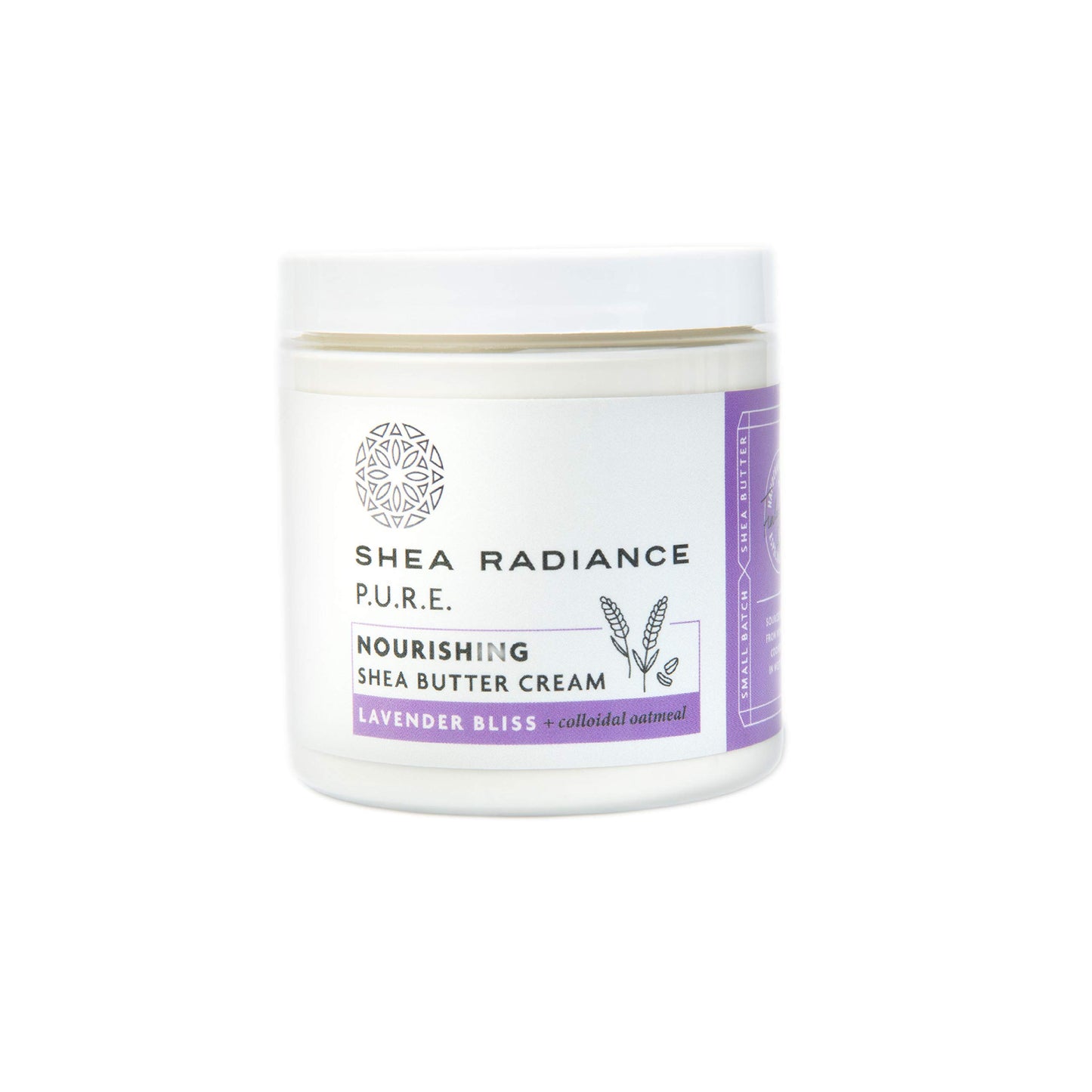 Shea Radiance Nourishing Body Cream with Colloidal Oatmeal | Hydrating Moisturizer for Sensitive Skin | Gentle Hydration with Long Lasting Moisture | Lavender Bliss 8 oz
