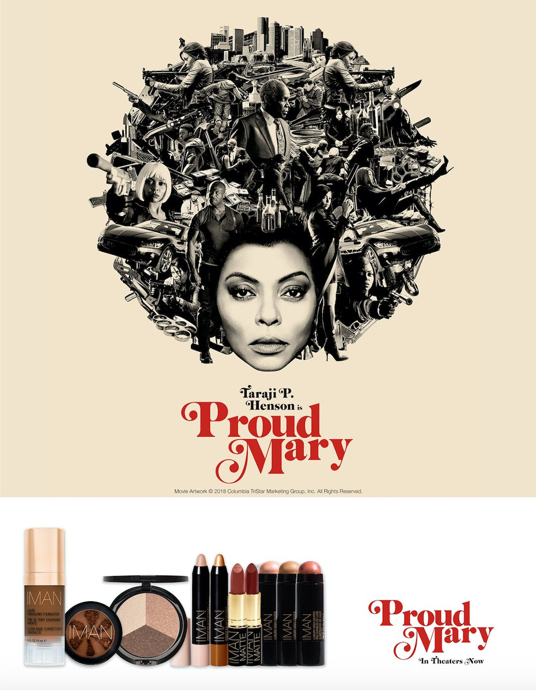 IMAN Cosmetics Luxury Highlighter, Platinum, Glamour Girl