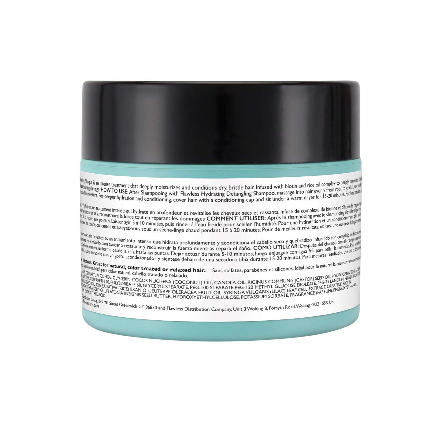 Flawless by Gabrielle Union - Repairing Deep Conditioning Hair Treatment Mask for Natural Curly and Coily Hair, 8 OZ