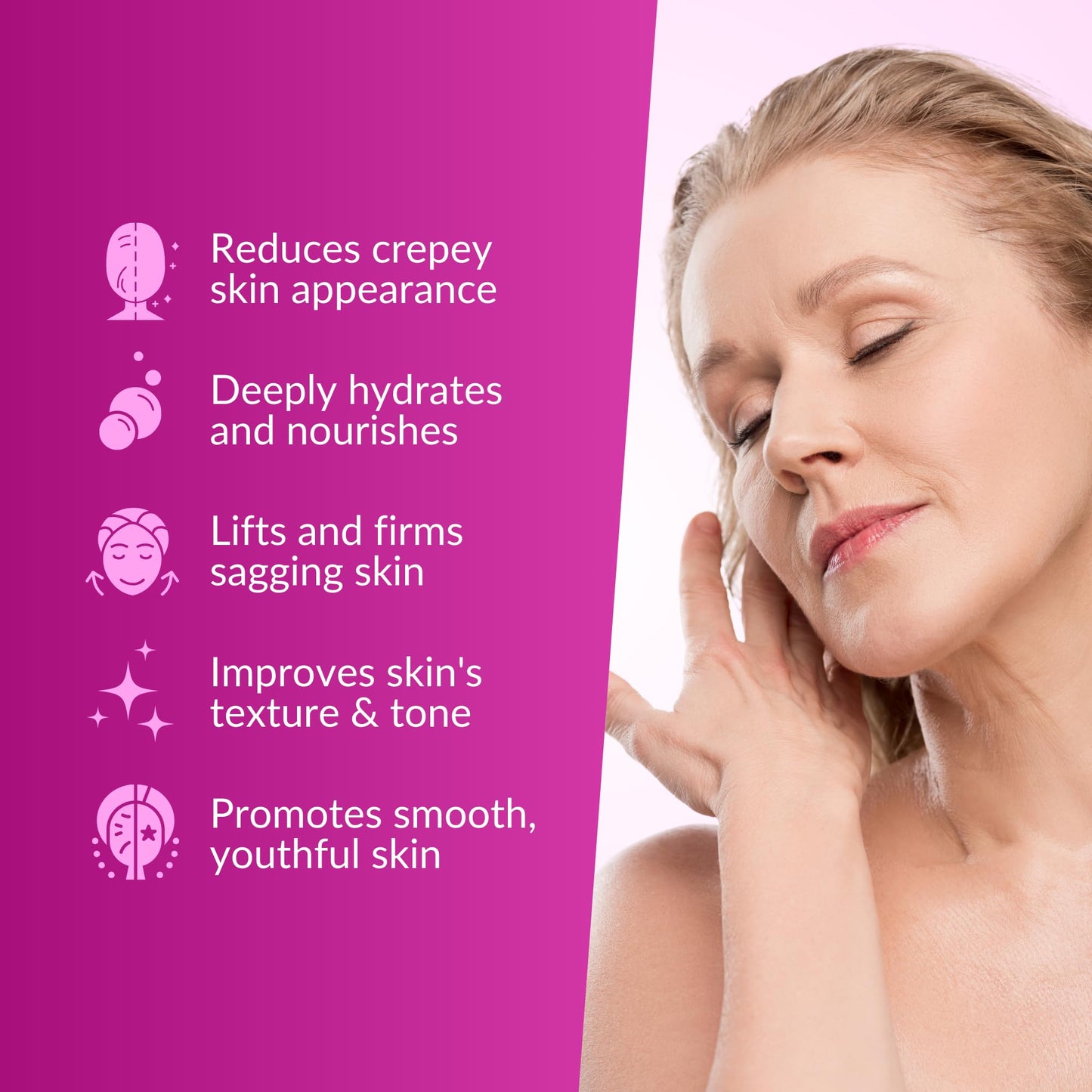 Nasola Crepe Erase Advanced Body Repair Treatment Lotion with Retinol and Hibiscus, Skin Tightening and Lifting Cream Moisturizer for Dry Aging Skin includes Vitamin A, E, C, and Green Tea, 10.14 Oz