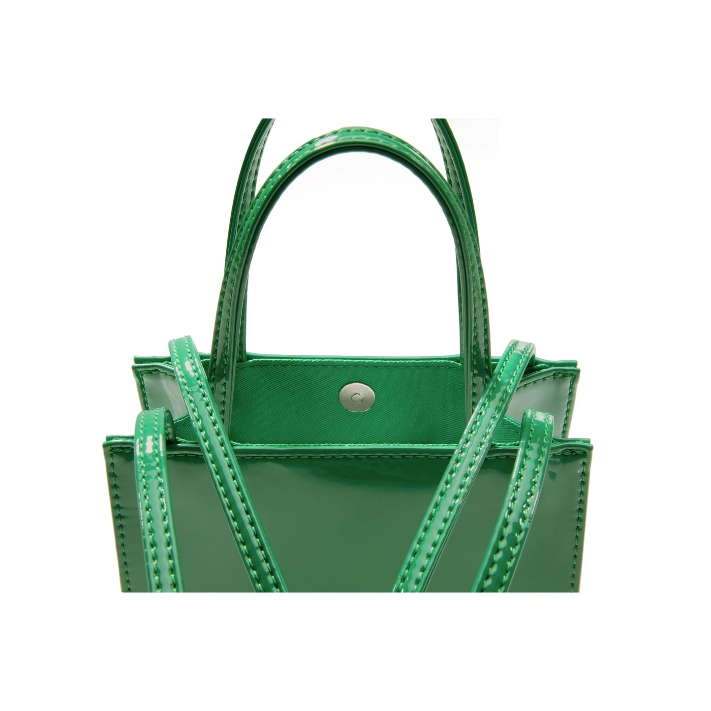 TELFAR Small Shopping Bag - Greenscreen Patent