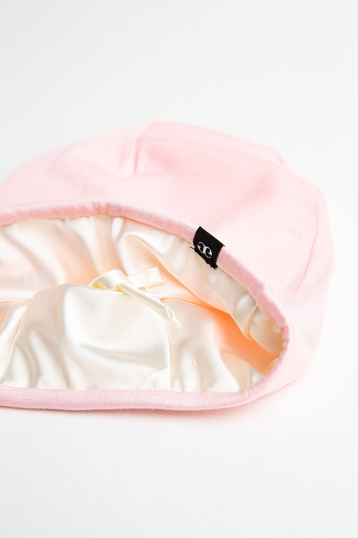 Grace Eleyae GE Kid Slap Silky Adjustable Satin Lined Sleep Cap Beanie, Pink