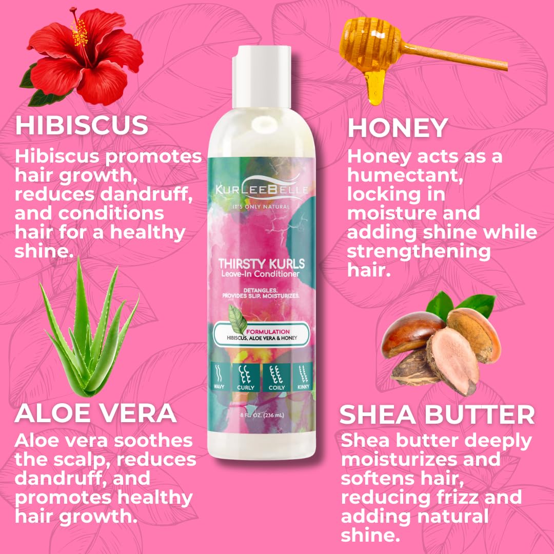Kurlee Belle Thirsty Kurls Leave-in Conditioner 8oz
