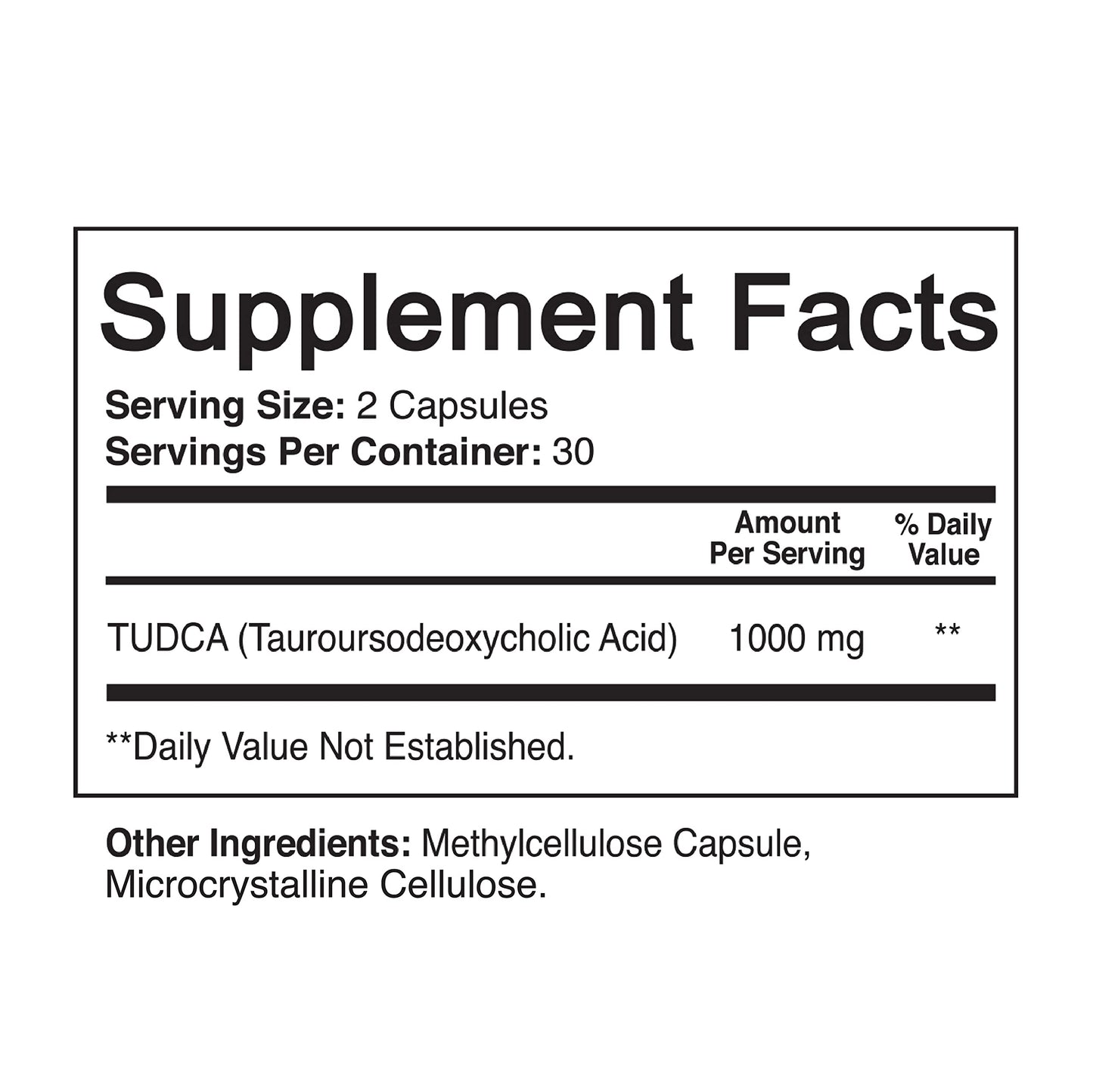 NutriFlair Pure TUDCA 1000mg - Premium Tauroursodeoxycholic Acid Bile Salts, Detox & Cleanse, Non-GMO, Gluten-Free. Liver, Kidney & Gallbladder Support- Made in USA, 60 Capsules