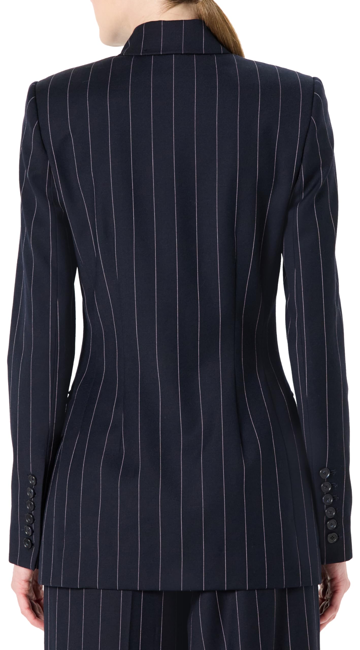 Sergio Hudson, DB Blazer, 12, Navy with Pink Pinstripe