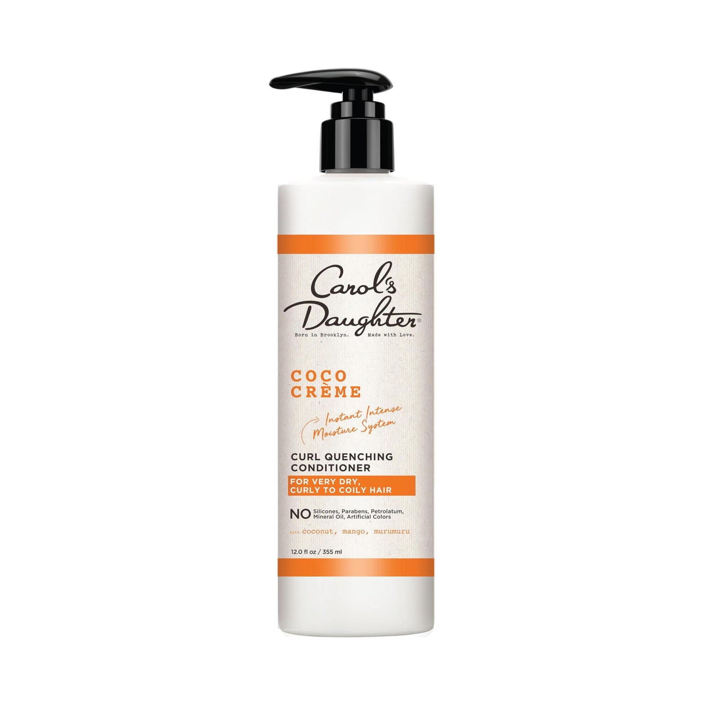 Carol’s Daughter Coco Creme Curl Quenching Conditioner for Very Dry Hair, with Coconut Oil, Paraben Free Hair Conditioner for Curly Hair, 12 oz