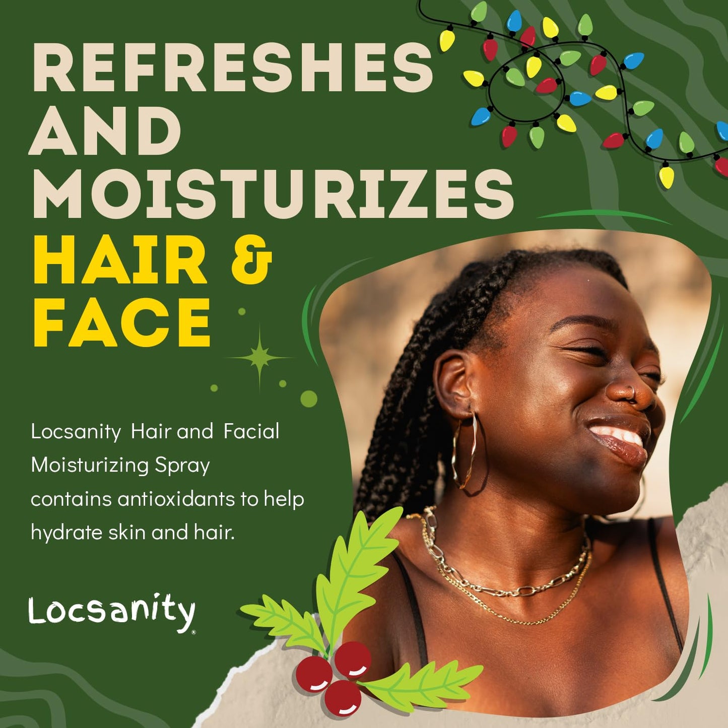 Locsanity Pure Rosewater Hair and Facial Spray – Trial Size Hydrating Face Mist to Soothe, Refresh, and Rejuvenate Skin, Reduce Oil and Buildup (4oz)