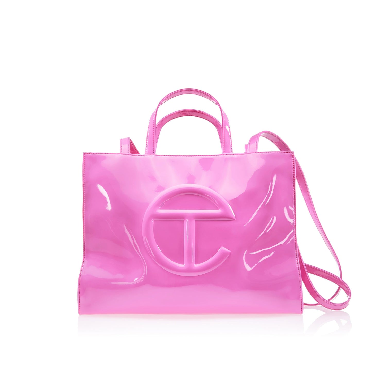 TELFAR Medium Shopping Bag - Pink Patent