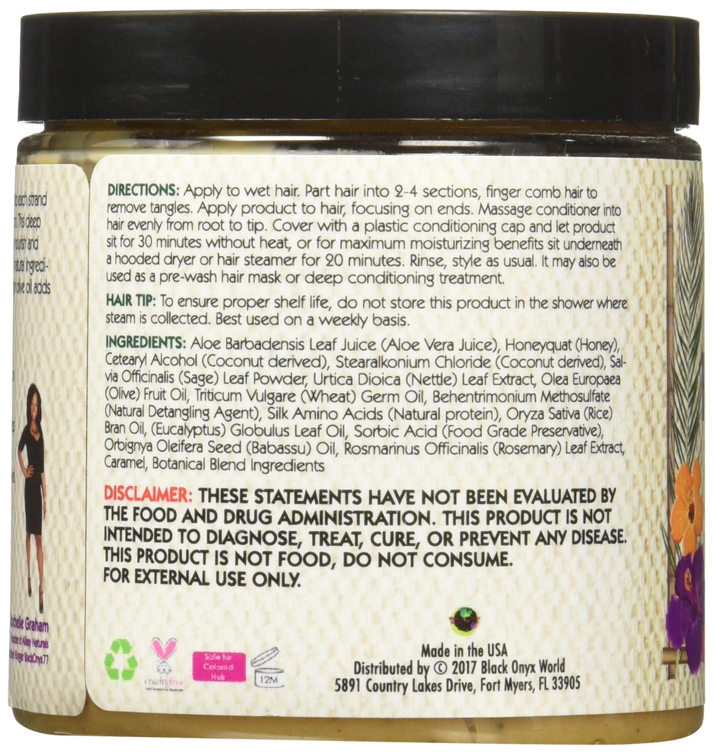 Alikay Naturals Honey and Sage Deep Conditioner Natural Honey, Babassu and Sage 8 Ounce