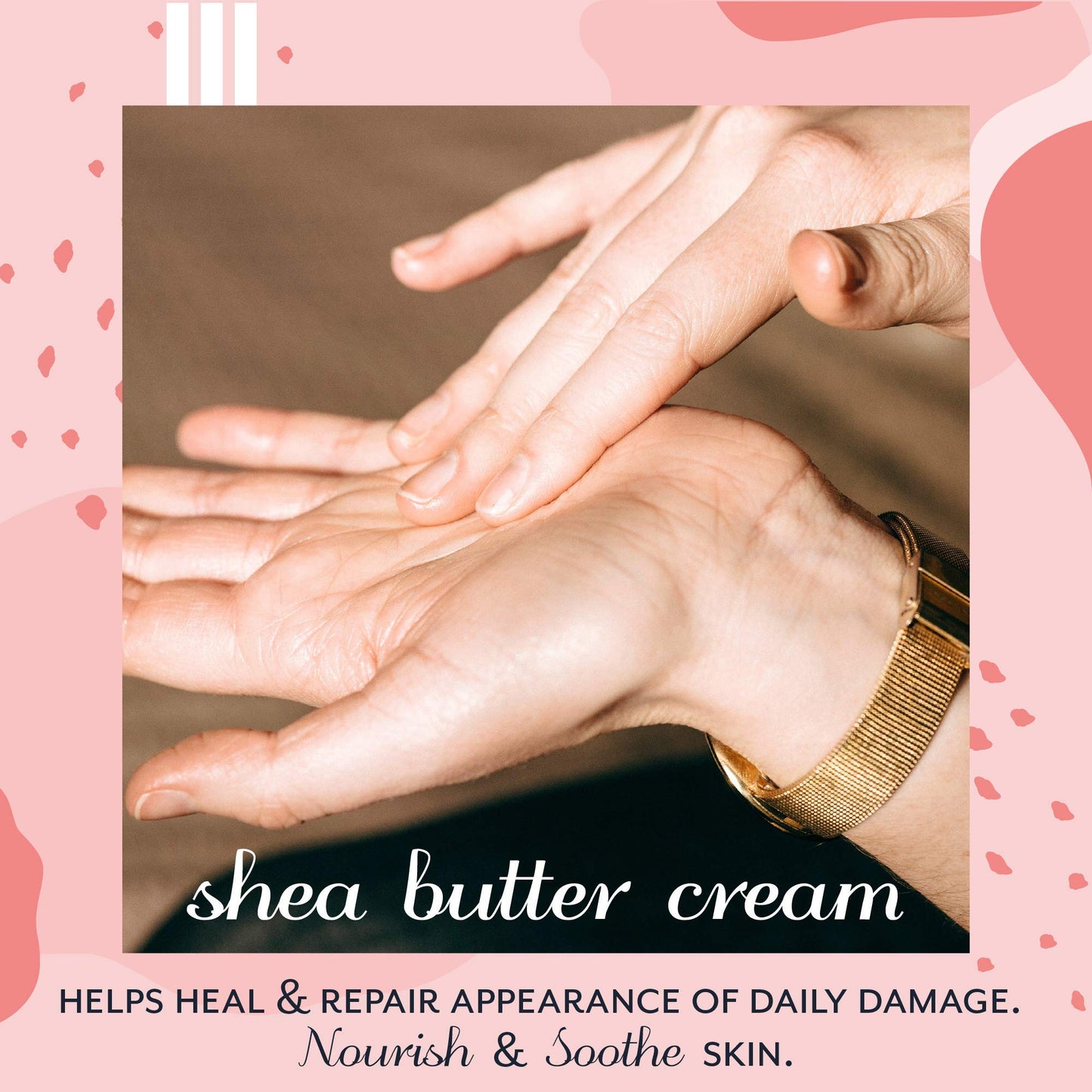 Mother's Shea Whipped Shea Butter (Rose, 2 Oz Tins - Set of 3) 100% Pure Raw Unrefined African Shea - Organic, Sustainably-Sourced Ingredients - Natural Skin & Hair Care
