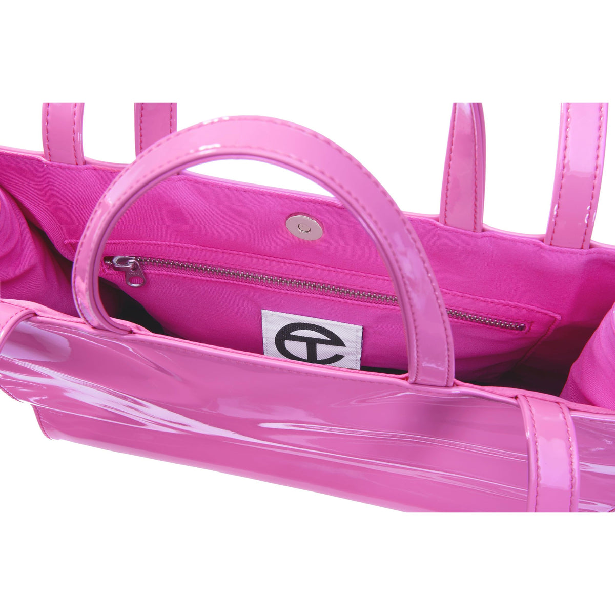 TELFAR Medium Shopping Bag - Pink Patent