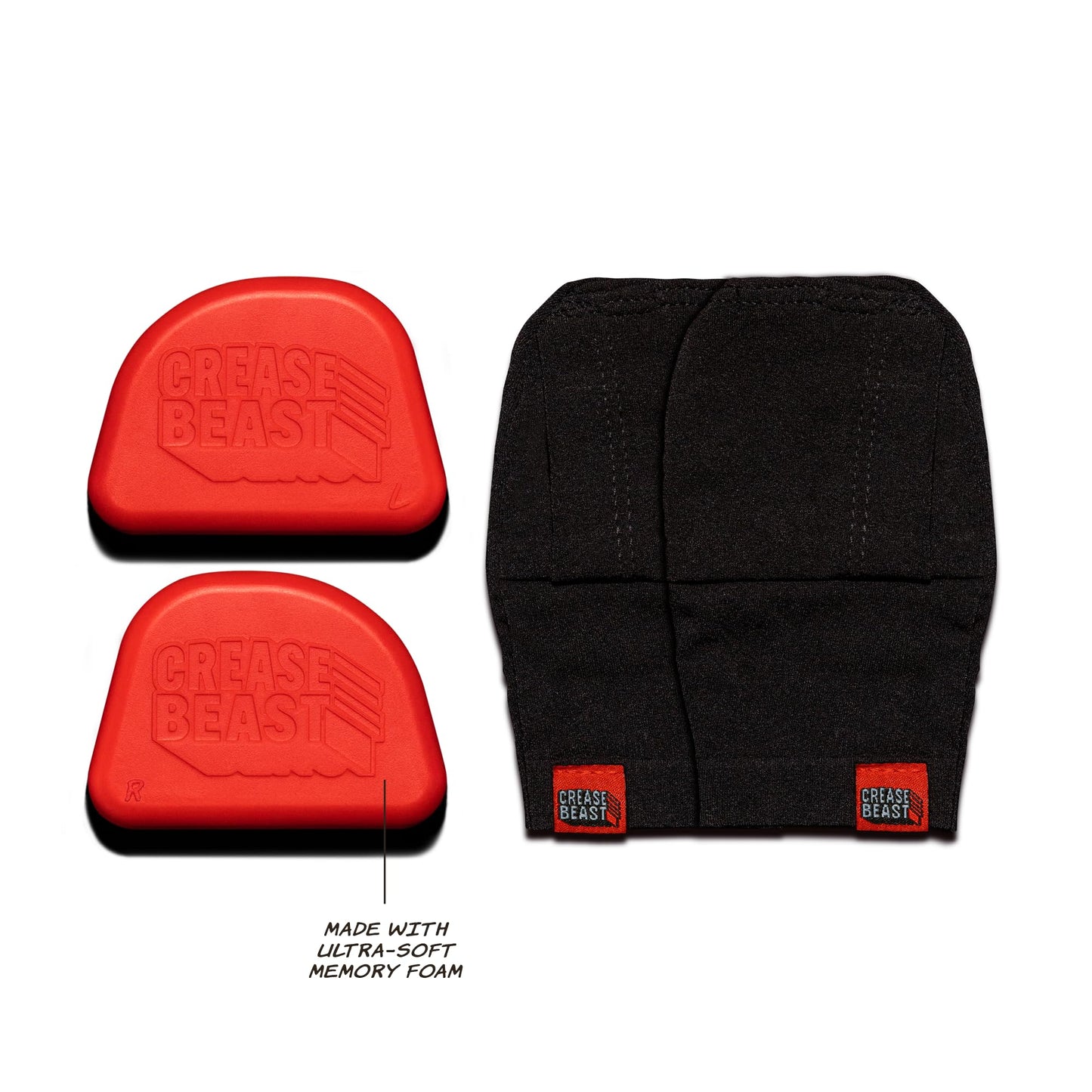 Crease Beast Memory Foam Shoe Crease Protector - Stops Creases in New & Old Shoes - For Jordan’s, Dunks, Air Force for Kid’s (GS) Sizes 3.5-7 & Women's Sizes 5-8.5 - Mini