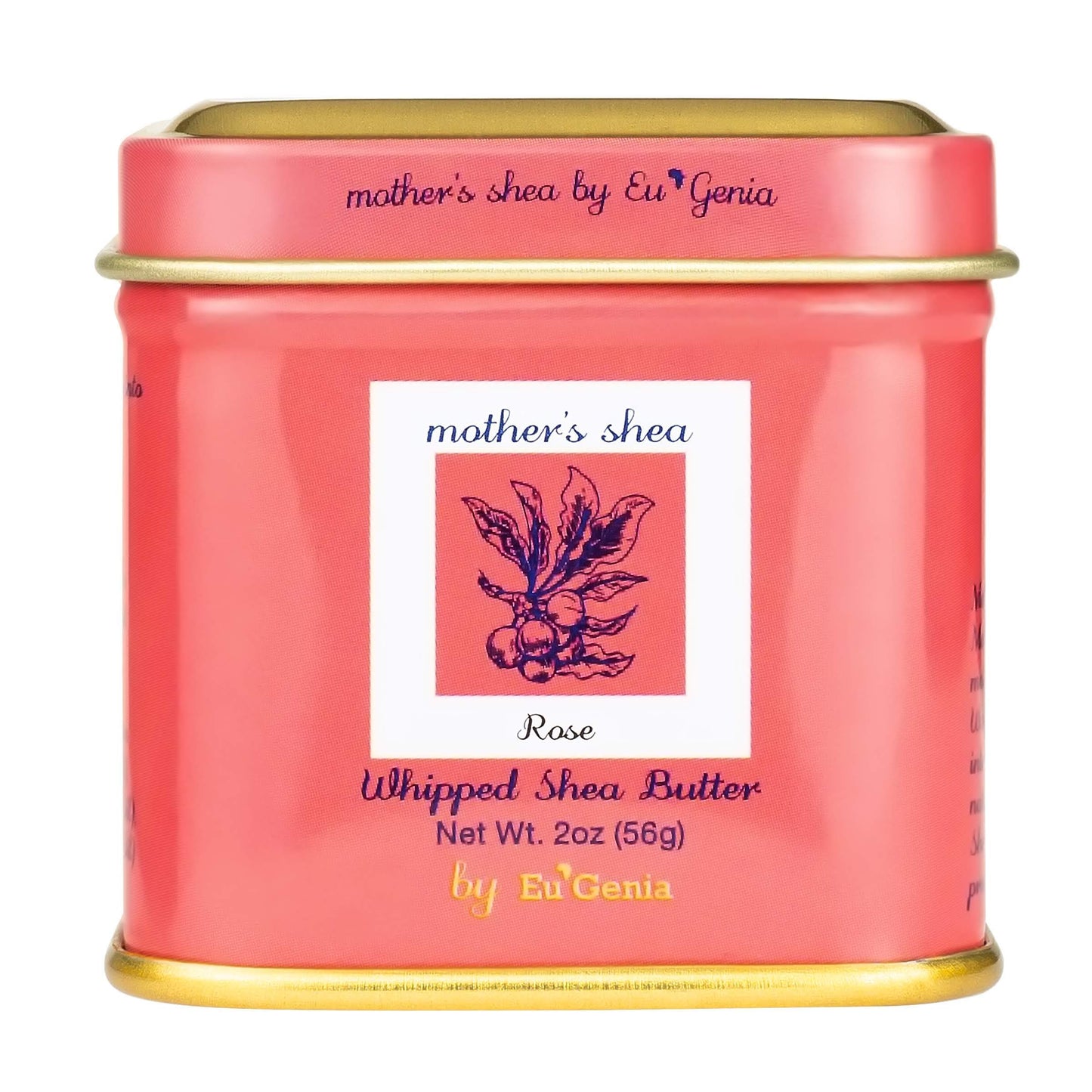 Mother's Shea Whipped Shea Butter (Rose, 2 Oz Tins - Set of 3) 100% Pure Raw Unrefined African Shea - Organic, Sustainably-Sourced Ingredients - Natural Skin & Hair Care