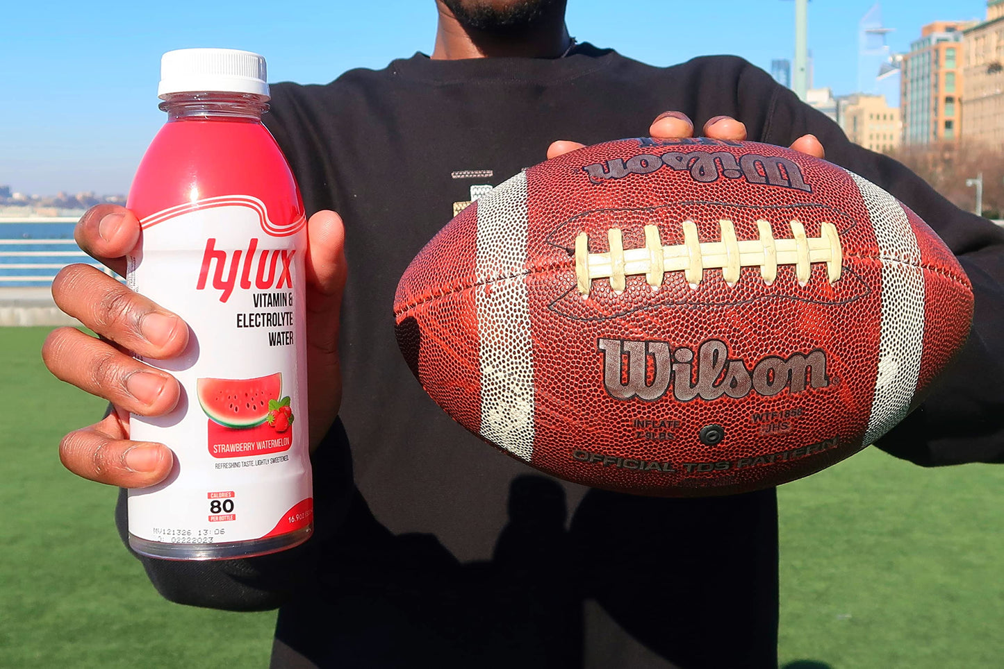 Hylux Strawberry Watermelon Bottle Water Case of 12 -Electrolyte Drinks with Crisp, Refreshing Taste - Fast Hydration Drink - Lightly Sweetened Antioxidant Drink with Fewer Calories Per Bottle