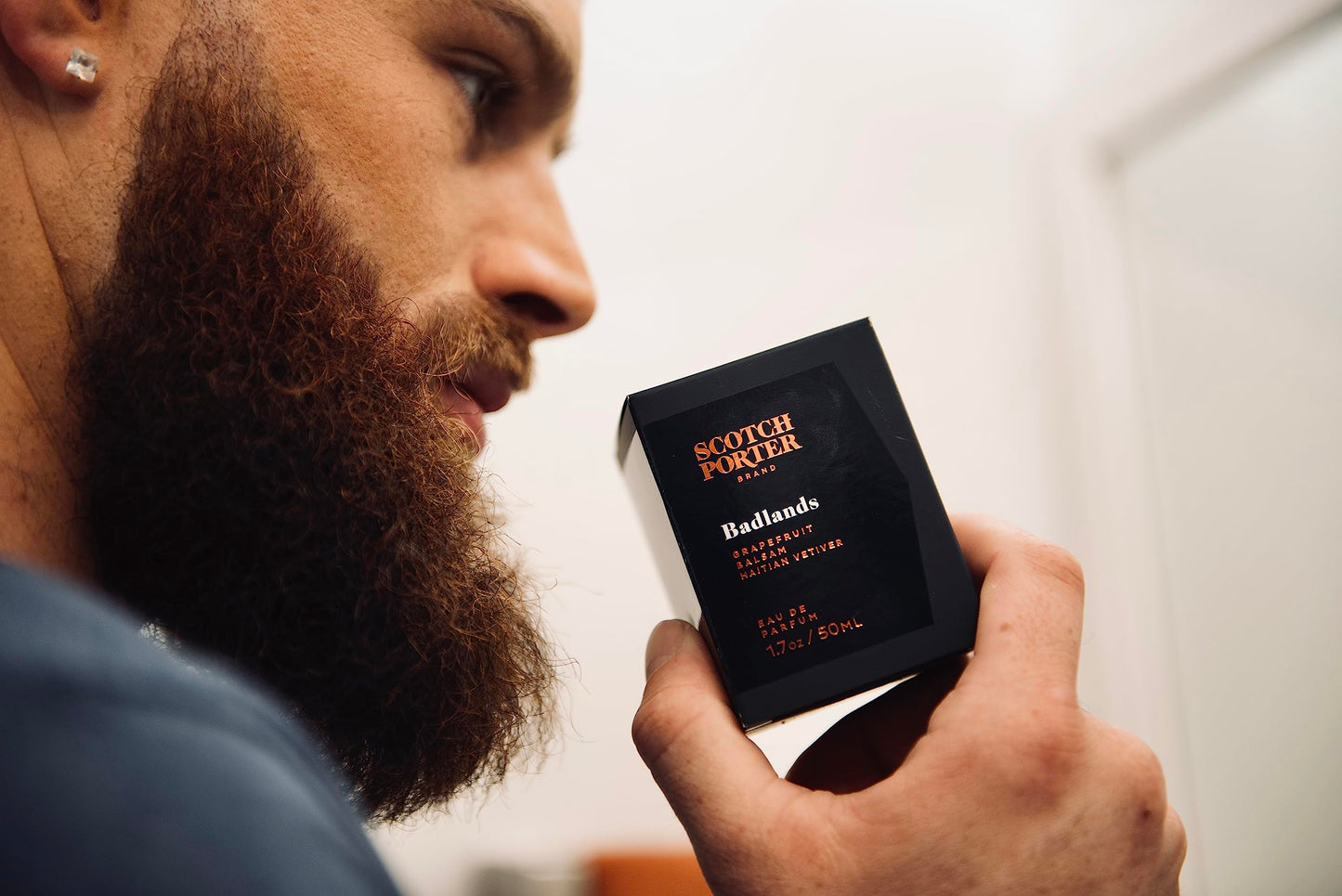 Scotch Porter Badlands Fragrance | Eau de Parfum for Men | Citrus & Crisp Woods | Grapefruit, Balsam, Haitian Vetiver | ree of Parabens, Sulfates & Silicones | 50 mL