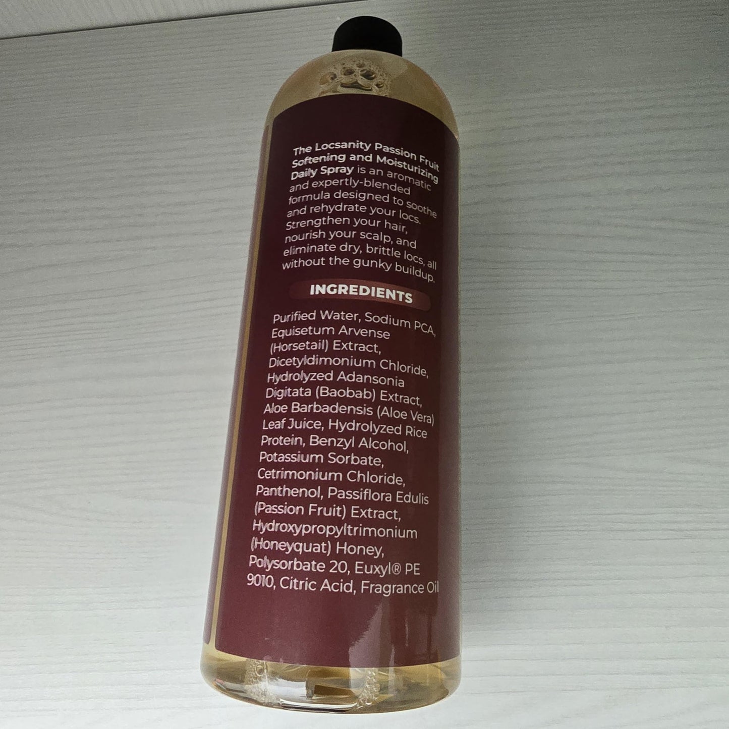 Locsanity Daily Moisturizing Spray for Dull, Dry Locs - Jumbo Size Passion Fruit Hair and Scalp Moisturizer for Dreadlocks, Sisterlocks, Microlocks, Braids to Control Oil and Frizz Passionfruit