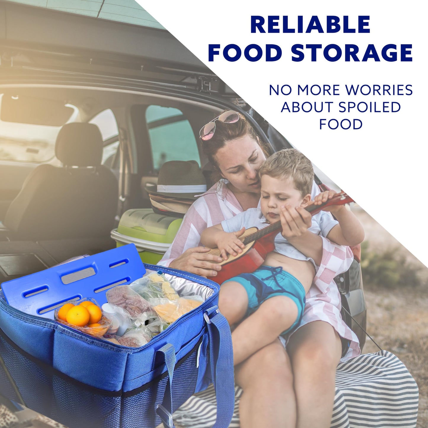 Kona Mega Ice Packs Cooler XXL Size - Long Lasting Reusable Freezer Packs - Alternative to Dry Ice Packs for Cooler Ice Packs - Perfect for Delivery, Catering, Camping, and Travel