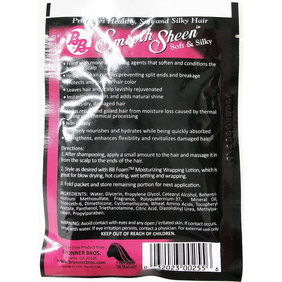 Bronner Brothers Smooth Sheen Soft & Silky Leave In Conditioner, 1.75 Ounce (2 Pack)