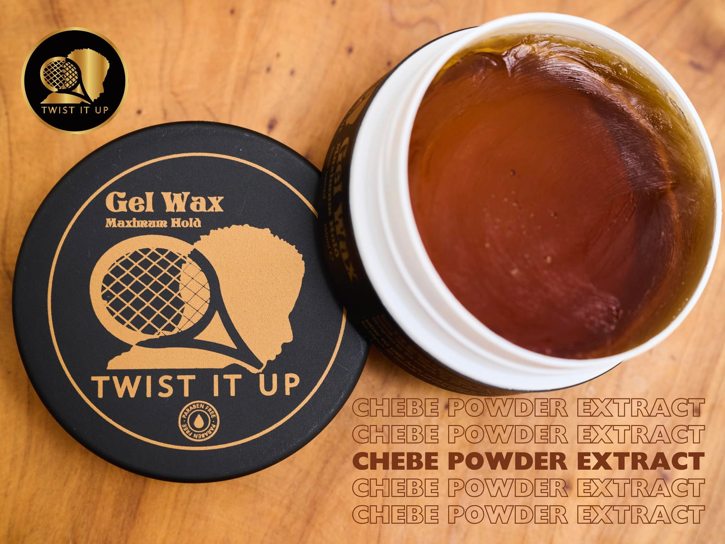Twist It Up New Hair Gel Wax - Dreadlocks, Braids, Edges, Natural Curls, Natural Twist, Wave Pomade
