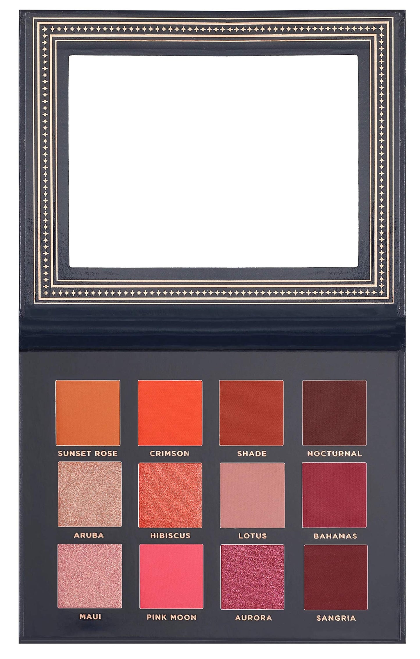 Ace Beaute Scarlet Dusk Full Eyeshadow Palette (Ft. 12 Sunset Colors)