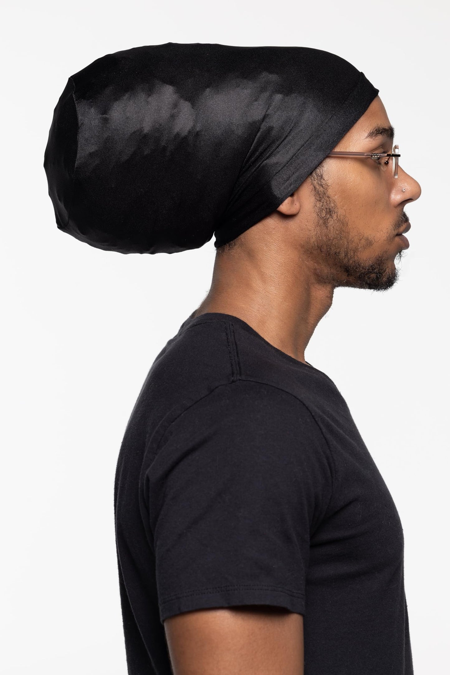 Fairy Black Mother Dreadlocks Satin Locs Bonnet Cap for Men and Women(Black, Medium)