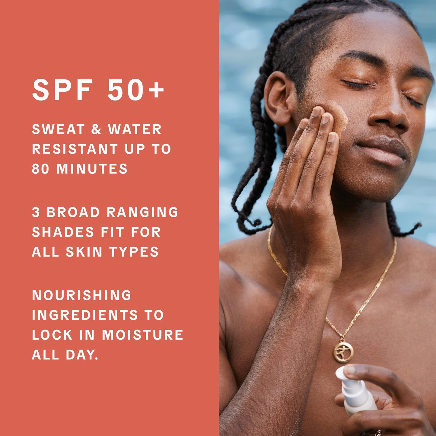 Kinlo Protect Your Melanin Gift Set (Deep) with Neck Scarf | Golden Rays Sunscreen in SPF 50+ Tinted Sunscreen for Face with SPF 50 with Black Silk Scarf Gift Set for Women