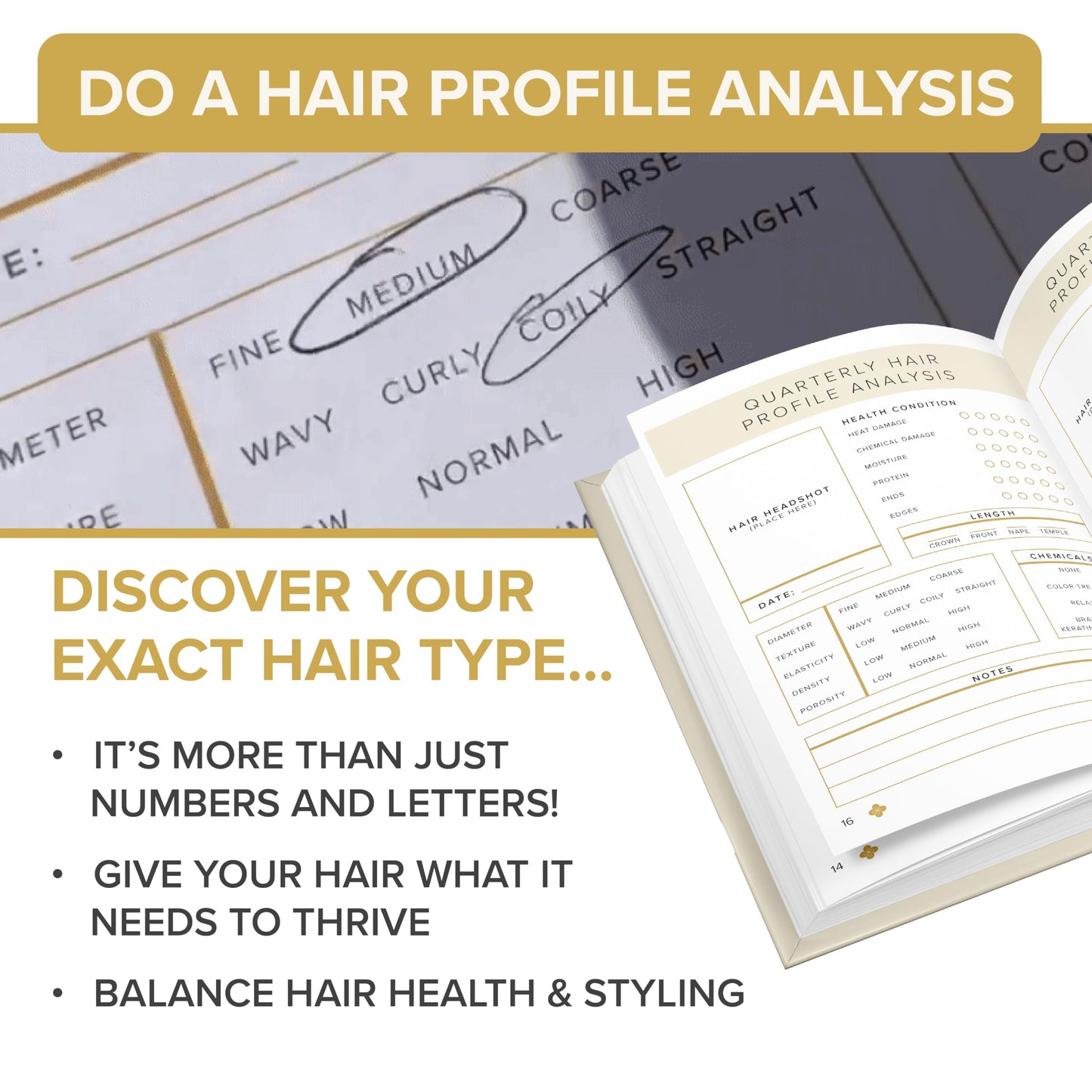 Shedavi, SheGrowin Planner. Tracker. Journal: Hair and Self Growth Undated Planner