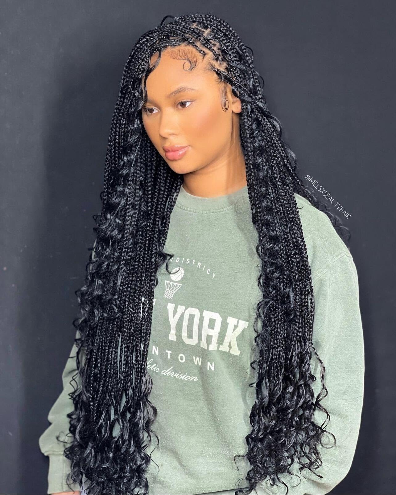 Dosso Beauty 3 Pack Hypoallergenic Pre-Stretched Braiding Hair, 28 Inches, Itch-Free, Fast Drying, Hot Water Set, Light-weight-85g, Synthetic, Natural Looking color-(#1)