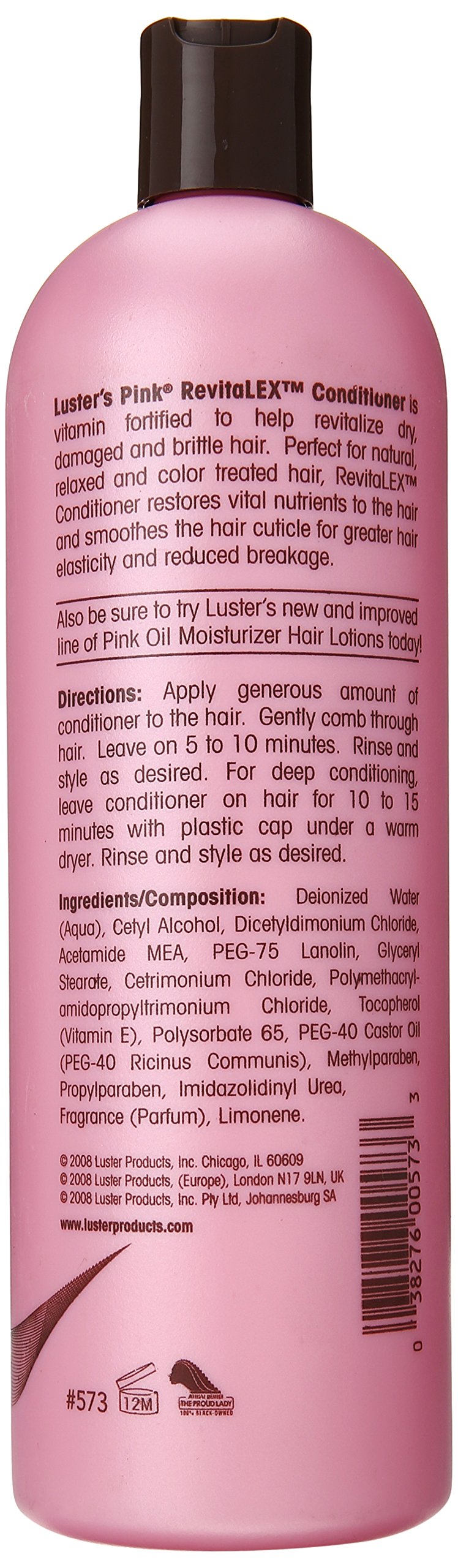 Luster's Pink Oil Moisturizer Revitalex Conditioner, 20 Ounce