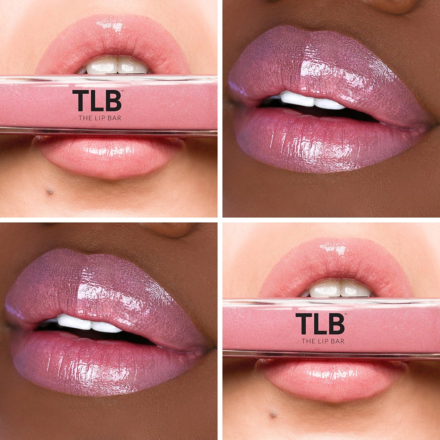 The Lip Bar Vegan Non-Sticky Lip Gloss, with Hydrating Shea Butter for a Lightweight, High Shine Finish, Girl Boss - Muted Pink Shimmer