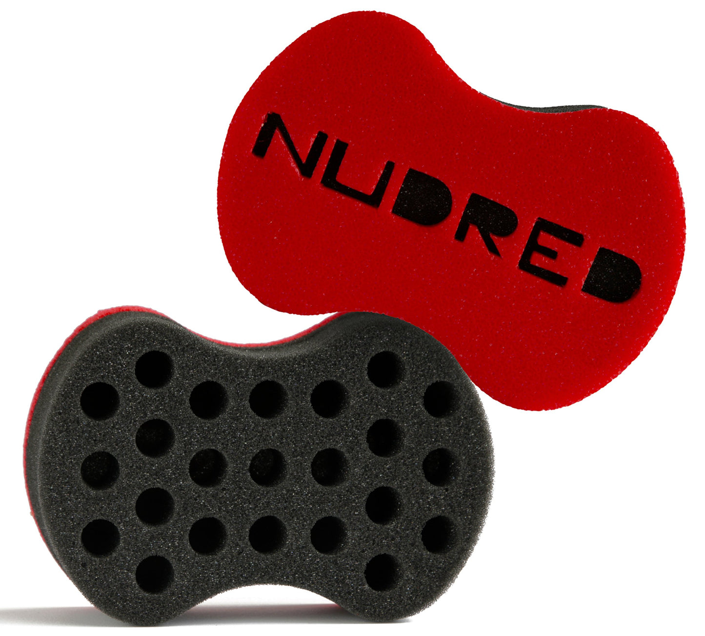 NuDred Starter Pack - Includes Red Twist Hair Sponge Brush + Twist I.T + Rejuvenate I.T, For Moisturized & Sculpted Coils, Twists & Locs (Red Hair Sponge, Large Holes, 8oz Hair Moisturizer)