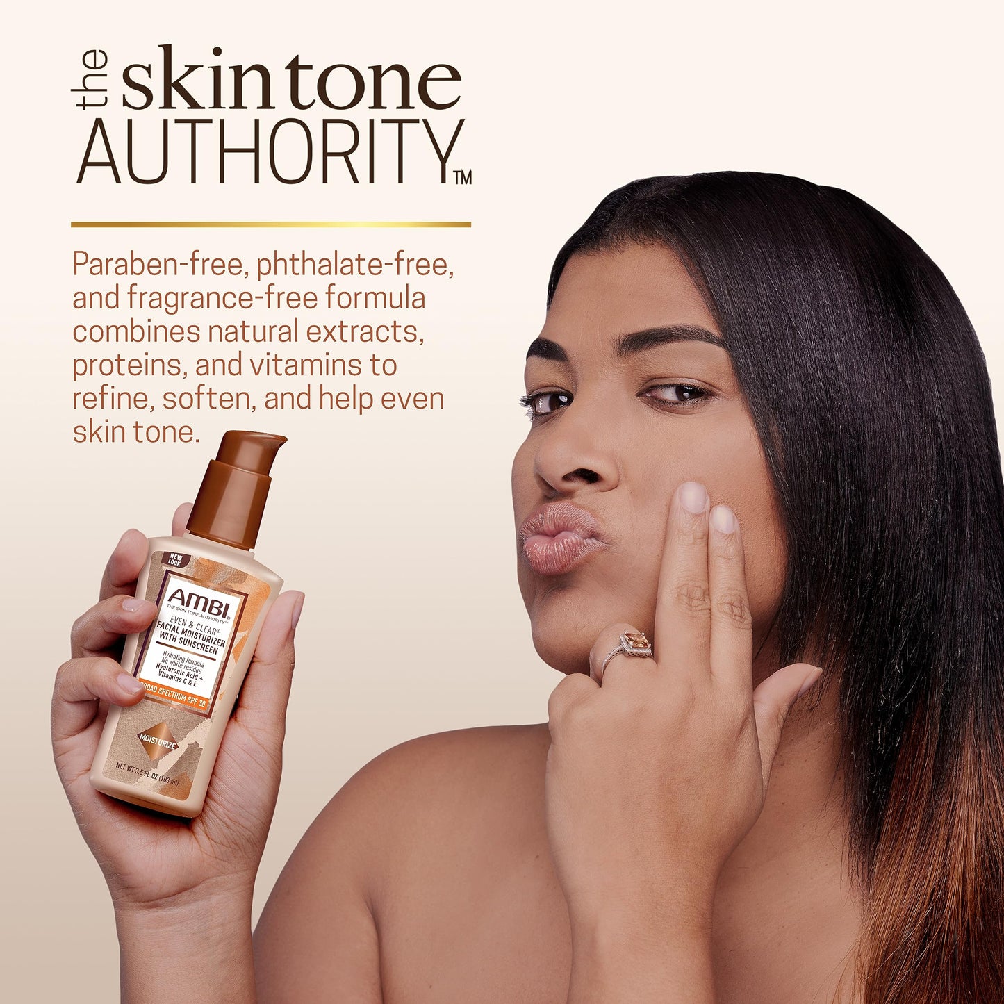 Ambi Even & Clear Daily Facial Moisturizer with SPF 30, 3.5 Ounce