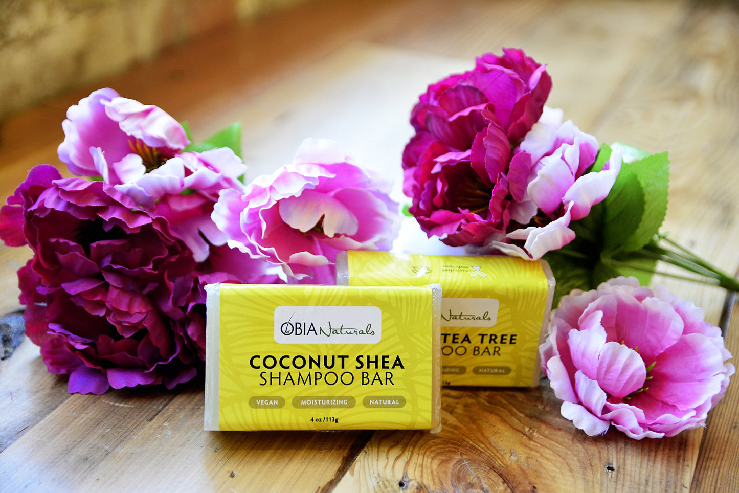 OBIA Naturals Coconut Oil & Shea Butter Solid Shampoo Bar for All Hair Types - Vegan, Sulfate Free, Silicone Free, Paraben Free, Phthalate Free, Eco-Friendly; Handmade in USA, 4 oz