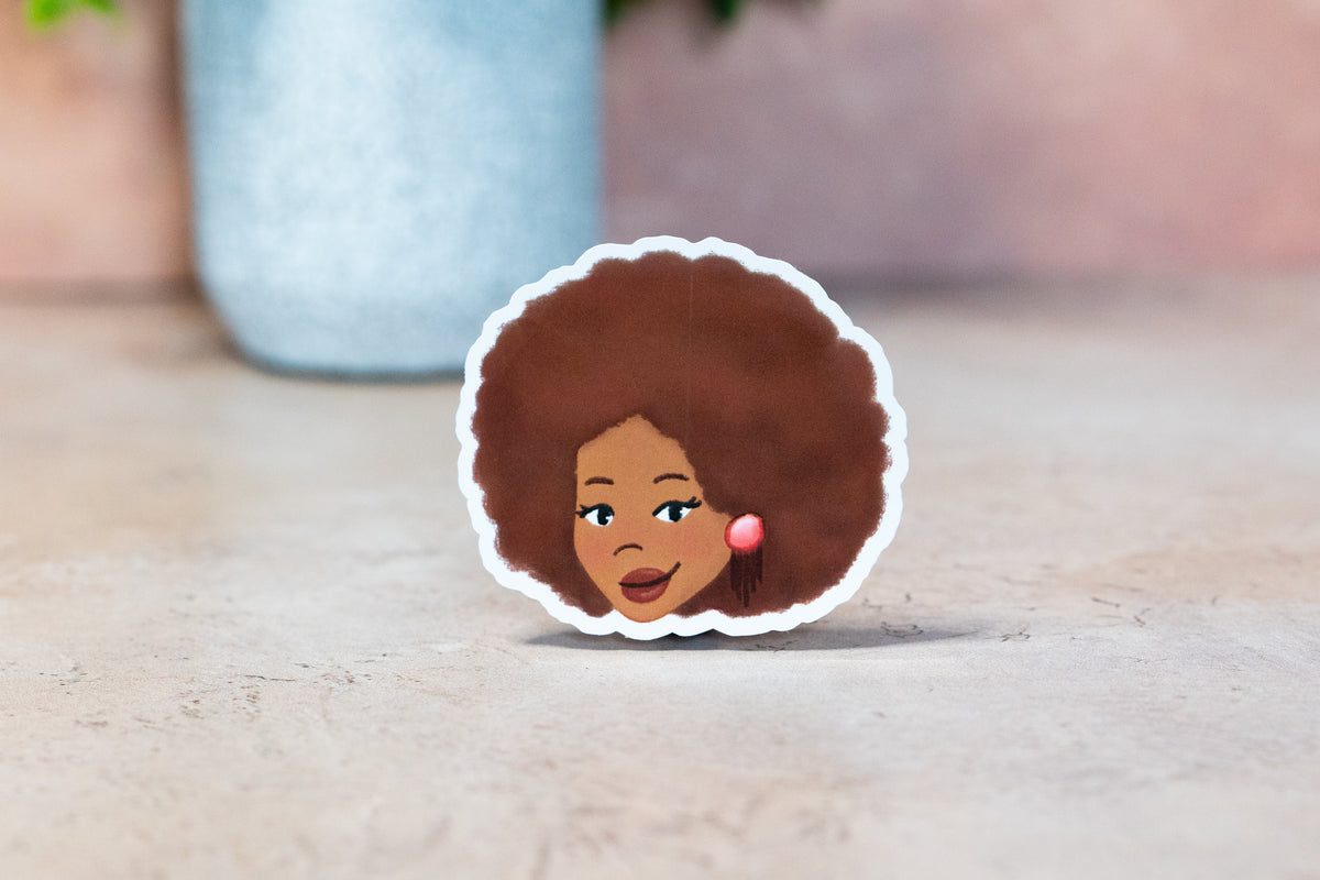 Black Girl Hairstyles Stickers: Afro