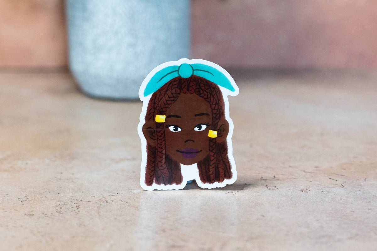 Black Girl Hairstyles Stickers: Braids